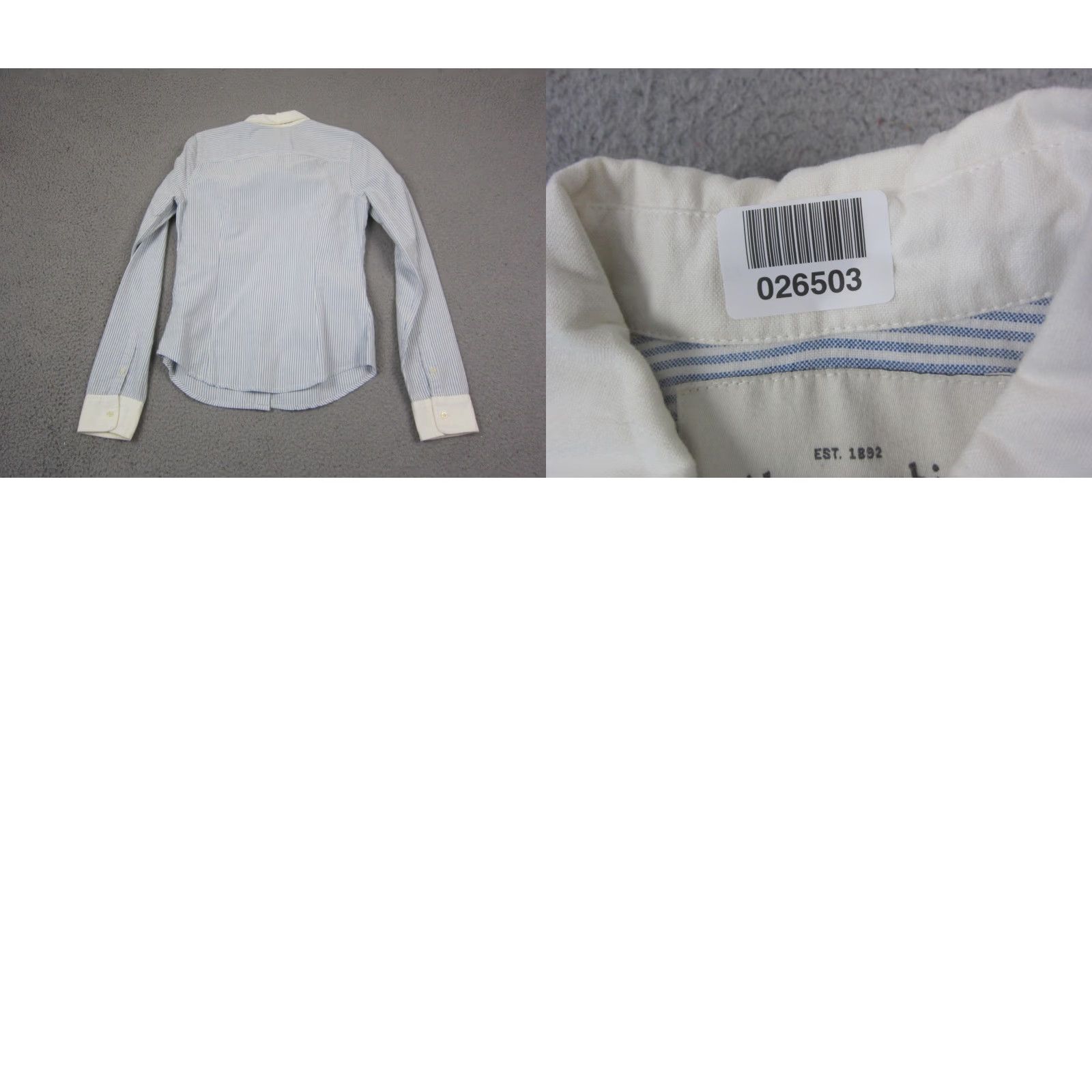 Abercrombie & Fitch VINTAGE Abercrombie & Fitch Shirt Womens Medium Blue Striped Button Down Long Sleeve Collared Pocket Casual Classic 90s Theme Womens Size M / US 6-8 / IT 42-44 - 8 Thumbnail