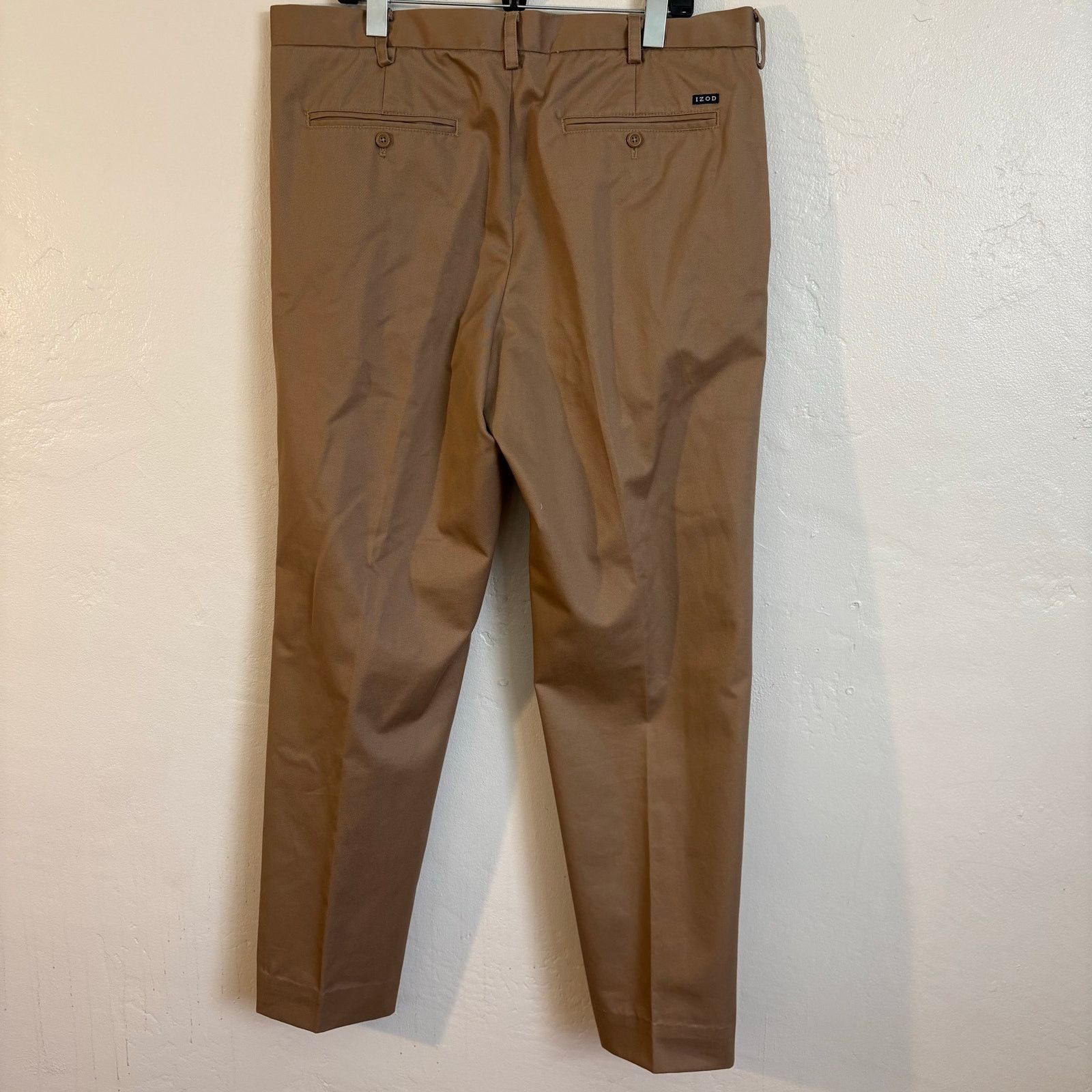 Izod Izod American Chino Brown Straight Fit Dress Pants Size US 38 / EU 54 - 5 Thumbnail