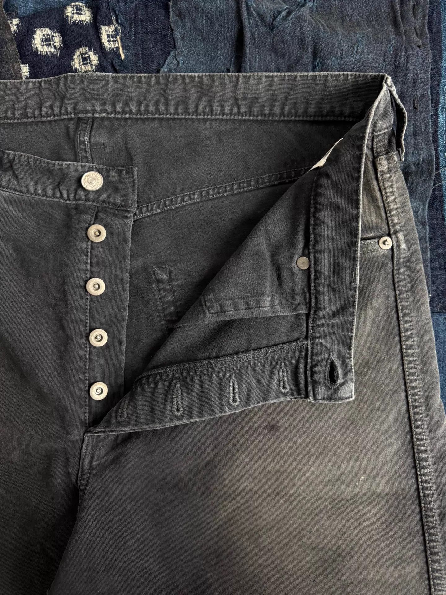 Visvim VISVIM WIDE Washed Distressed Splatter Black Pants Size US 34 / EU 50 - 7 Thumbnail