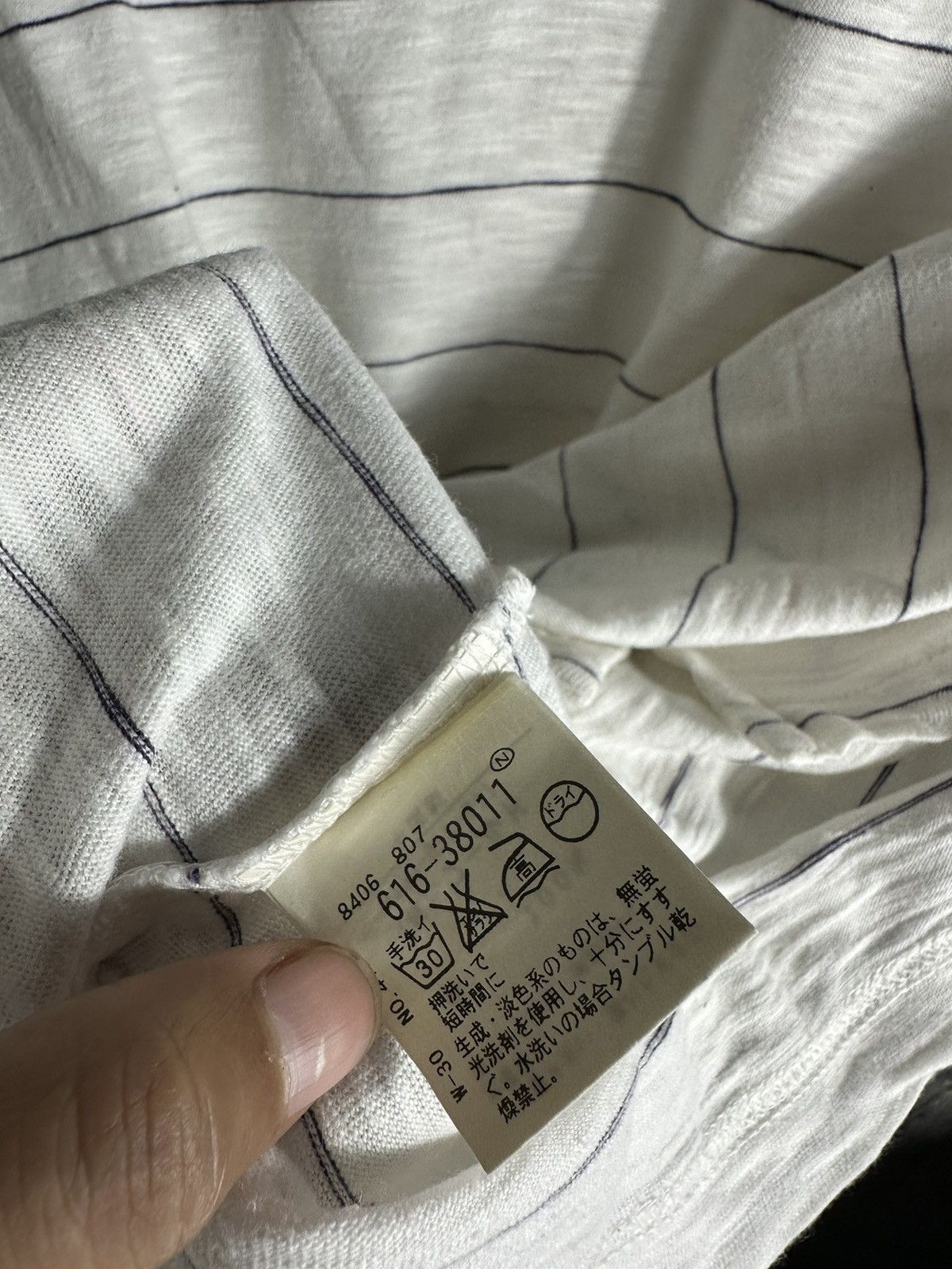 20471120 × Japanese Brand × Takeo Kikuchi TAKEO KIKUCHI DOUBLE LAYER STRIPED IF SIZ WAS NINE LGB STYLE Size US L / EU 52-54 / 3 - 5 Thumbnail
