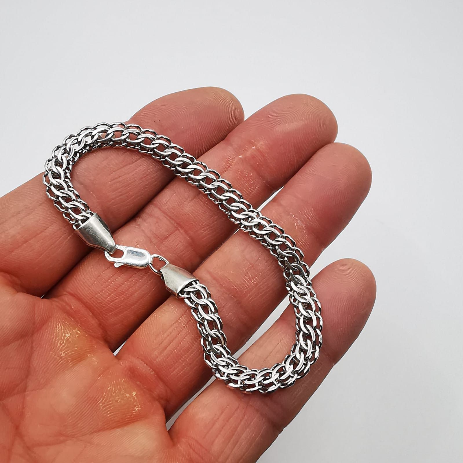 Sterling Silver Vintage Bracelet Jewelry,925 Sterling Silver 9,71g Size ONE SIZE - 3 Thumbnail