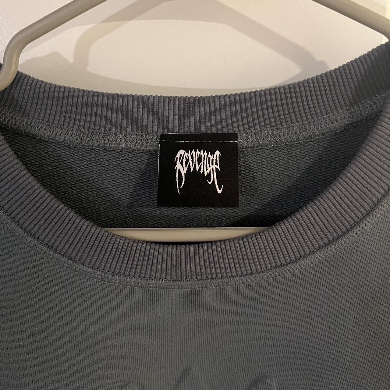 Revenge Revenge Embossed French Terry Crewneck (Blue) Size US S / EU 44-46 / 1 - 3 Thumbnail