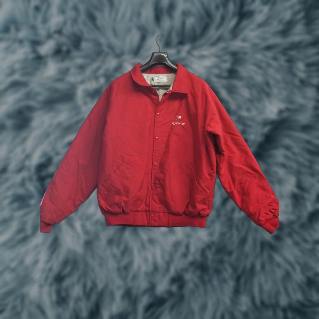 Vintage Vtg Eagle Athletic Manufacturing Mens XL Red Logo Jacket Snaps Nylon Made In USA Retro 1970s Or 80s User See pics Size US XL / EU 56 / 4 - 1 Thumbnail