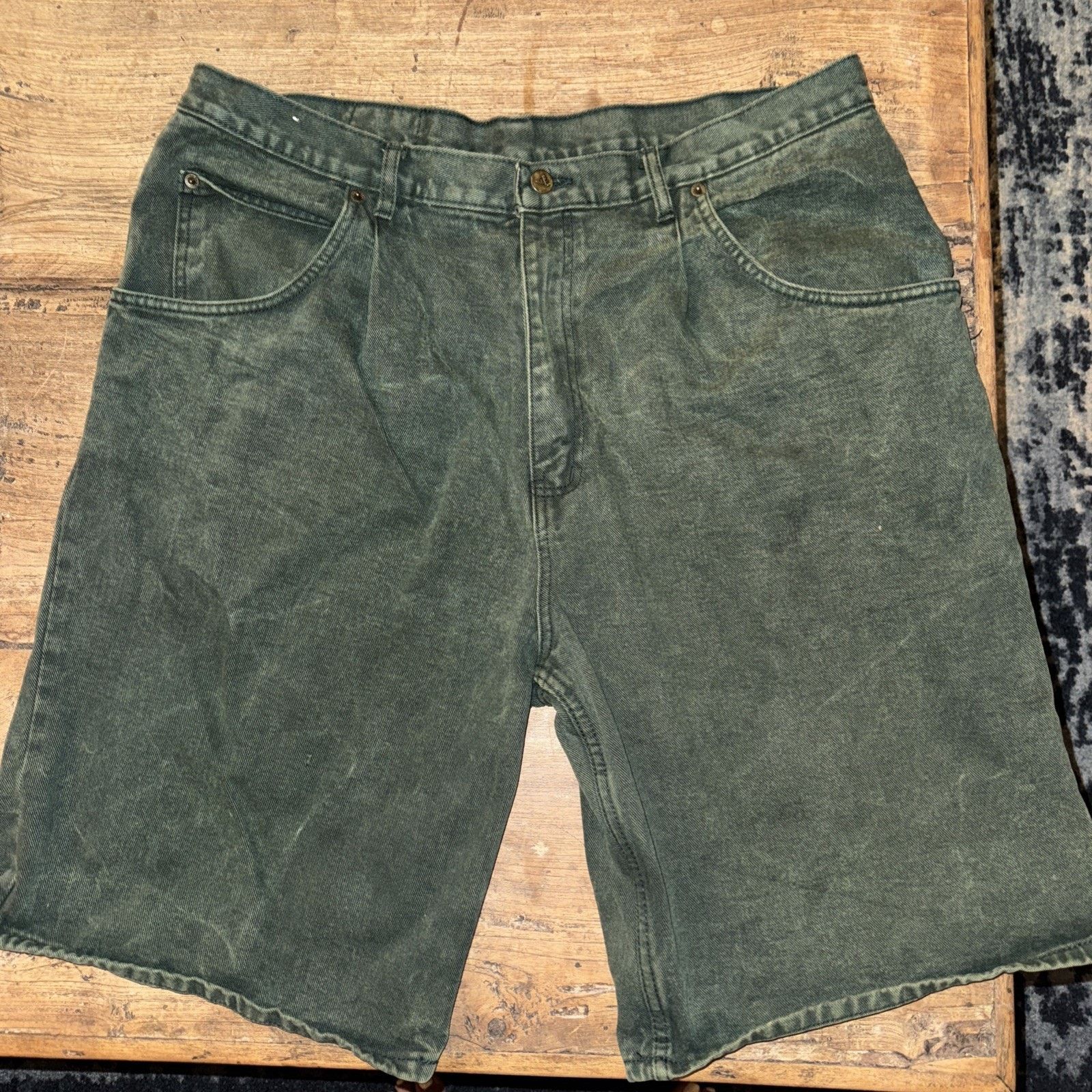 Other LA Gate 80's Vintage Baggy Green skater Denim Shorts Size US 40 / EU 56 - 1 Thumbnail