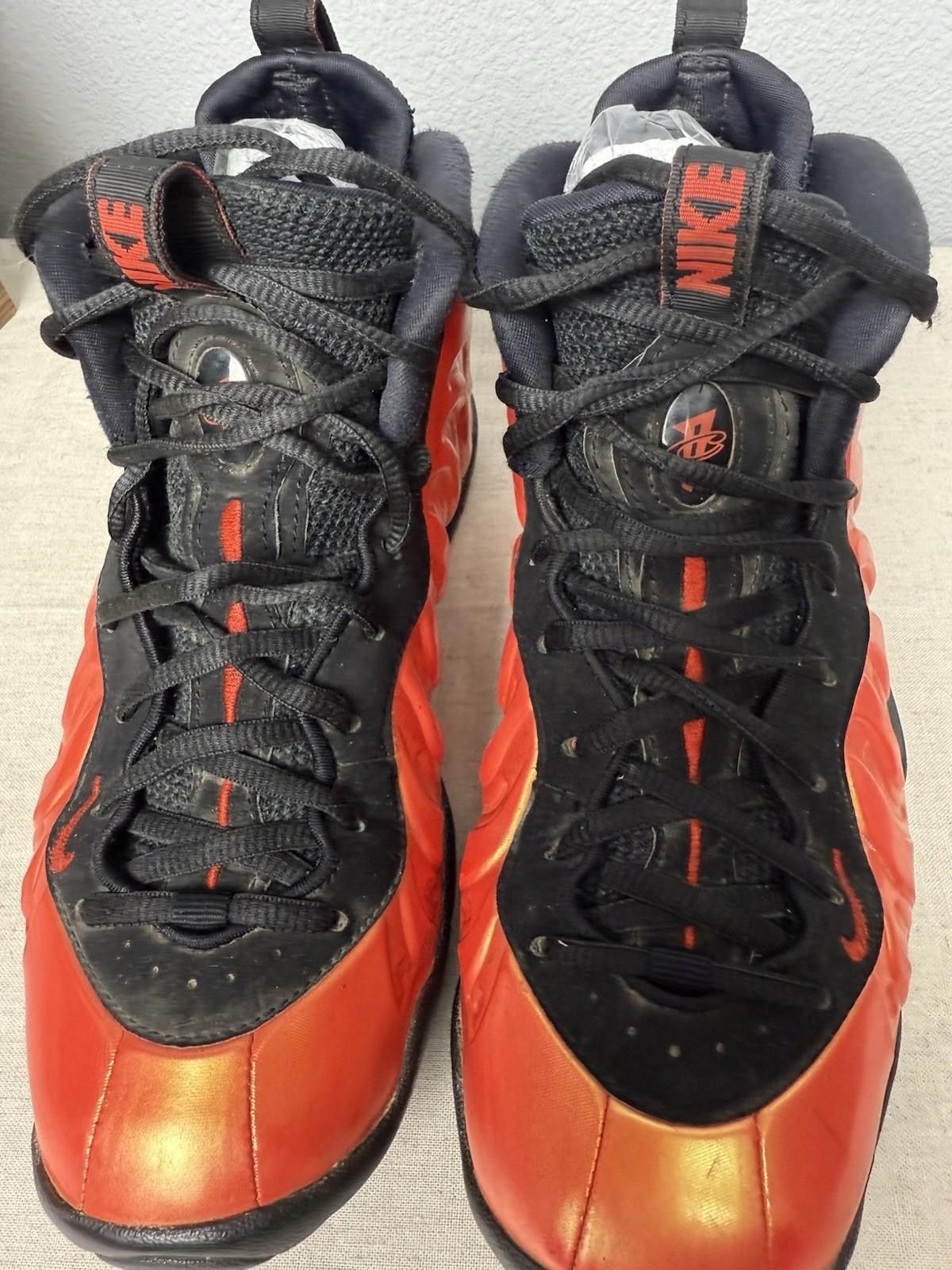 Nike Nike Little Posite One GS Habanero Red 644791-603 Sz Y4 Size US 5 / EU 37 - 4 Thumbnail