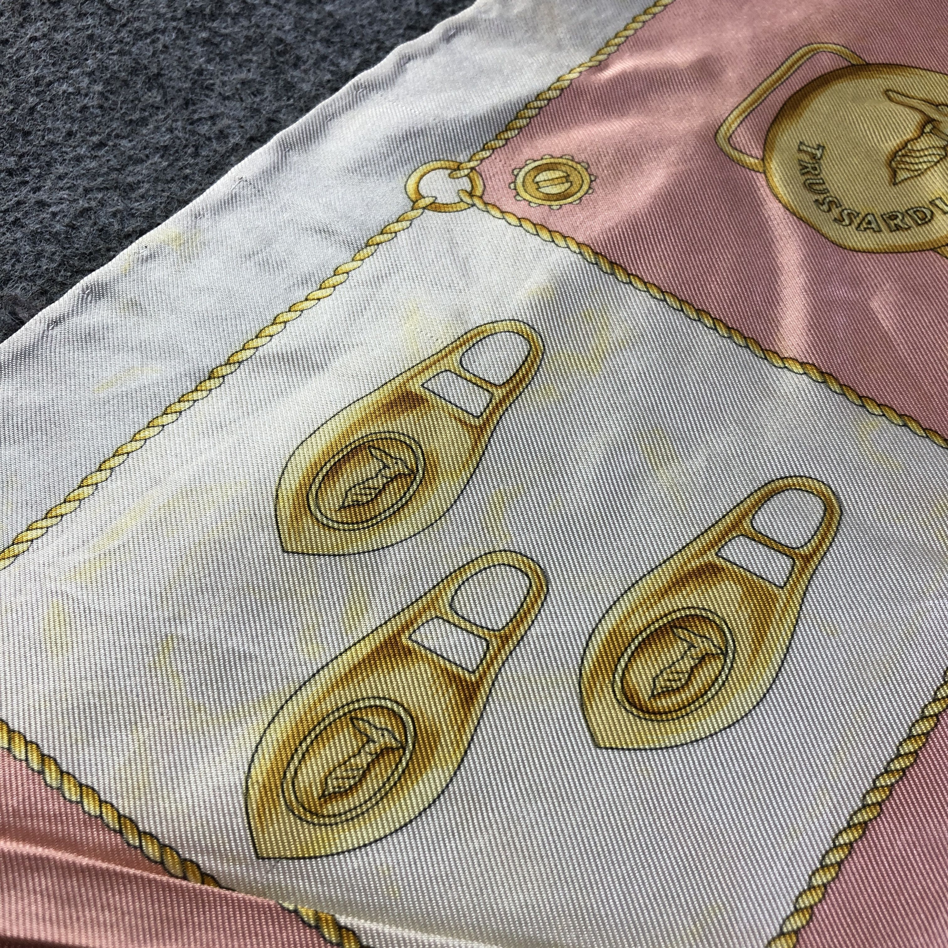 Trussardi Trussardi Luxury Hand Rolled Silk Scarf M1013 Size ONE SIZE - 12 Thumbnail