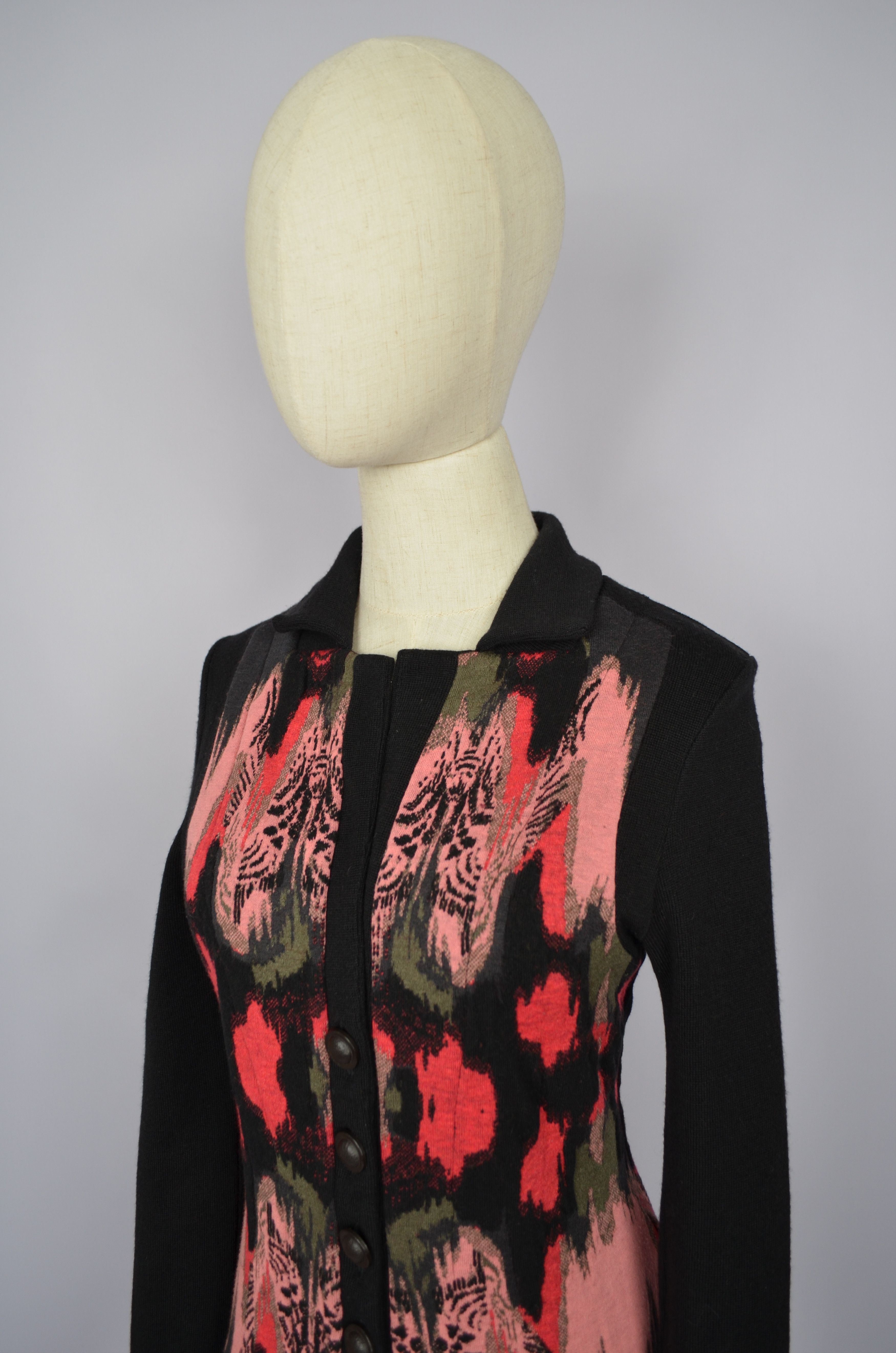 Aldo × Designer Aldomartins Multicolored Patterned Cardigan Sweater US4/UK8 Size S / US 4 / IT 40 - 8 Thumbnail