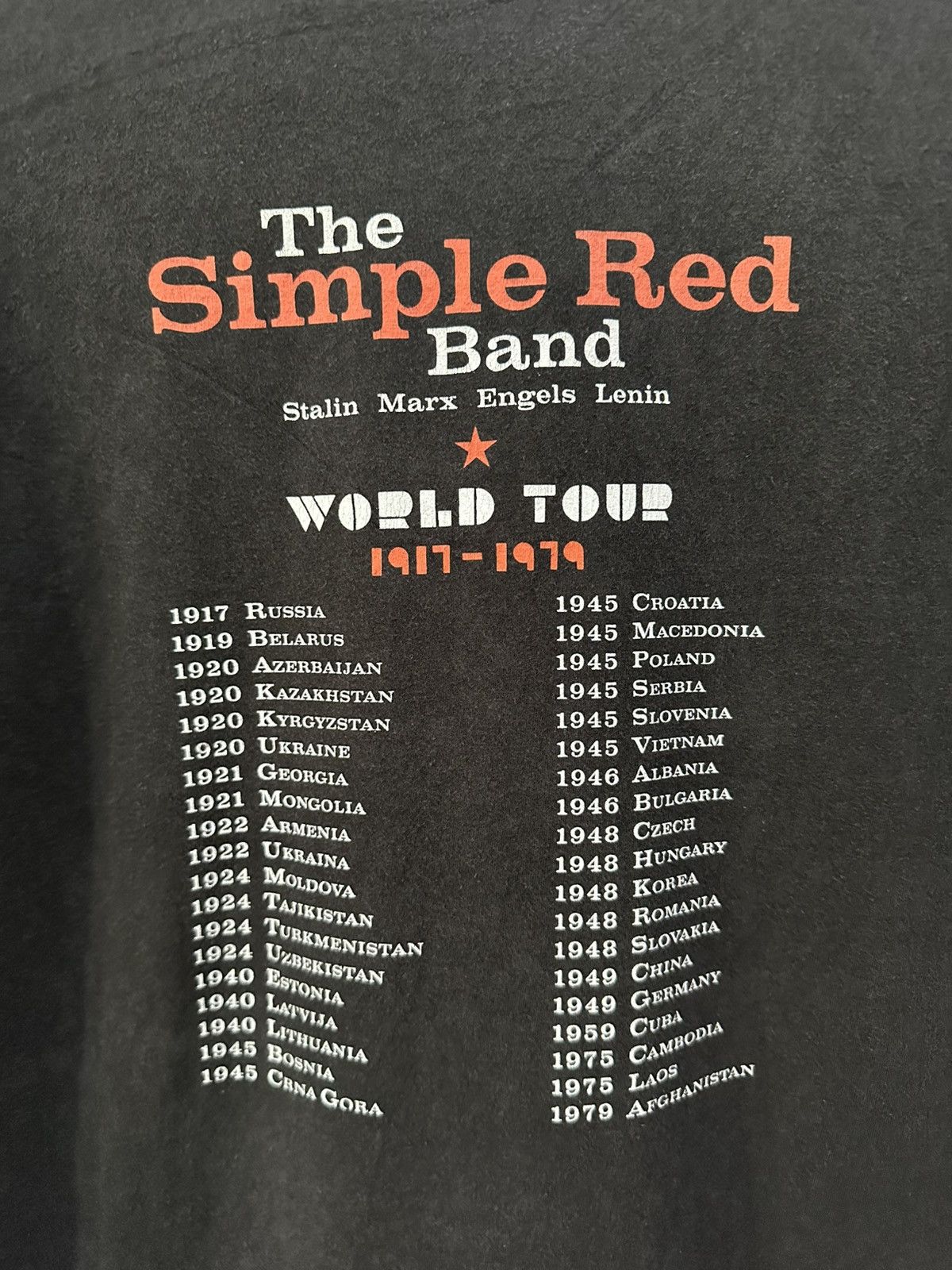 Band Tees The Simple Red Band x World Tour x Vintage x Rare Size US M / EU 48-50 / 2 - 5 Thumbnail