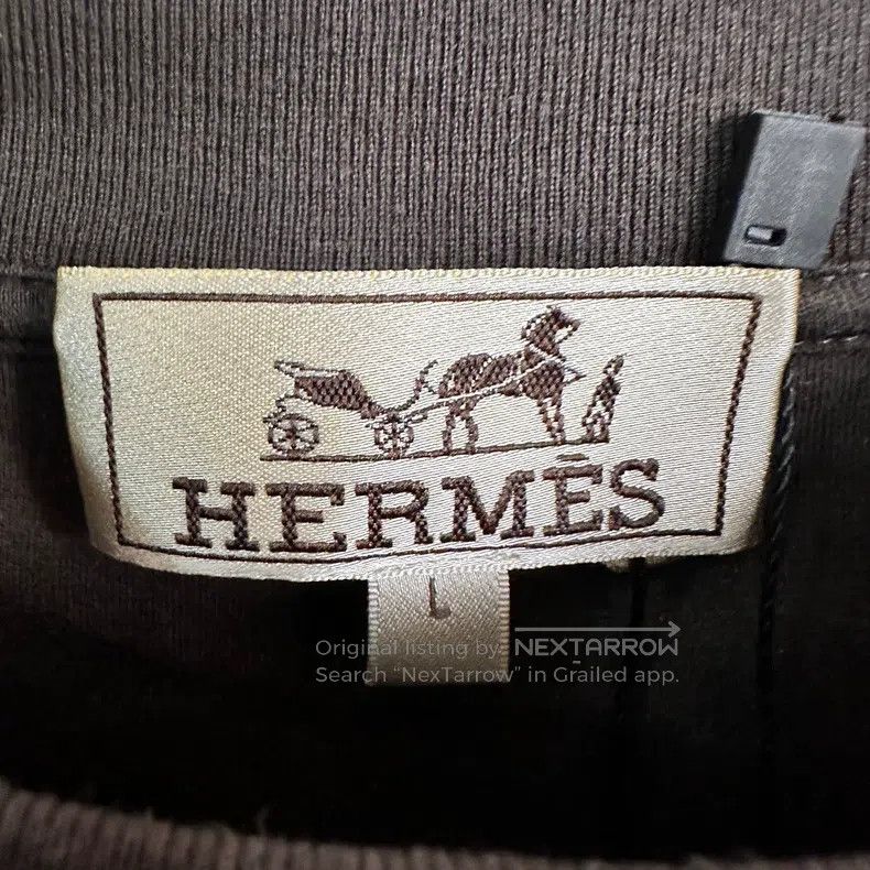 Hermes Hermes Black and Gray Geometric Patchwork Leather Short Sl Size US L / EU 52-54 / 3 - 4 Thumbnail