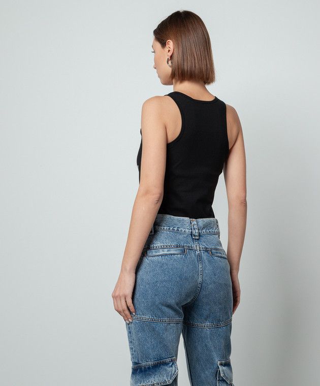 Givenchy o1w1db10325 Tank Top in Black Size M / US 6-8 / IT 42-44 - 3 Thumbnail