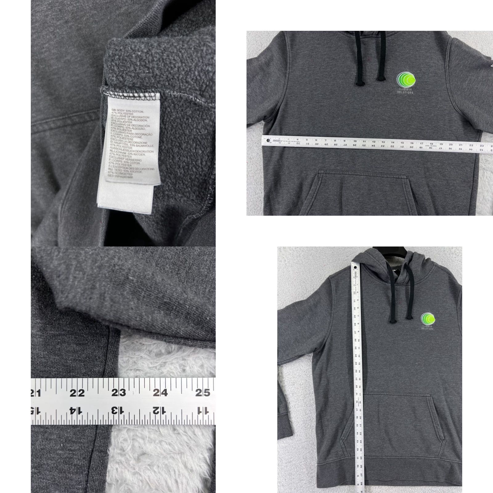 The North Face The North Face Hoodie Men Large Gray Pullover Pocket Polyester Hike Camp Size US L / EU 52-54 / 3 - 8 Thumbnail