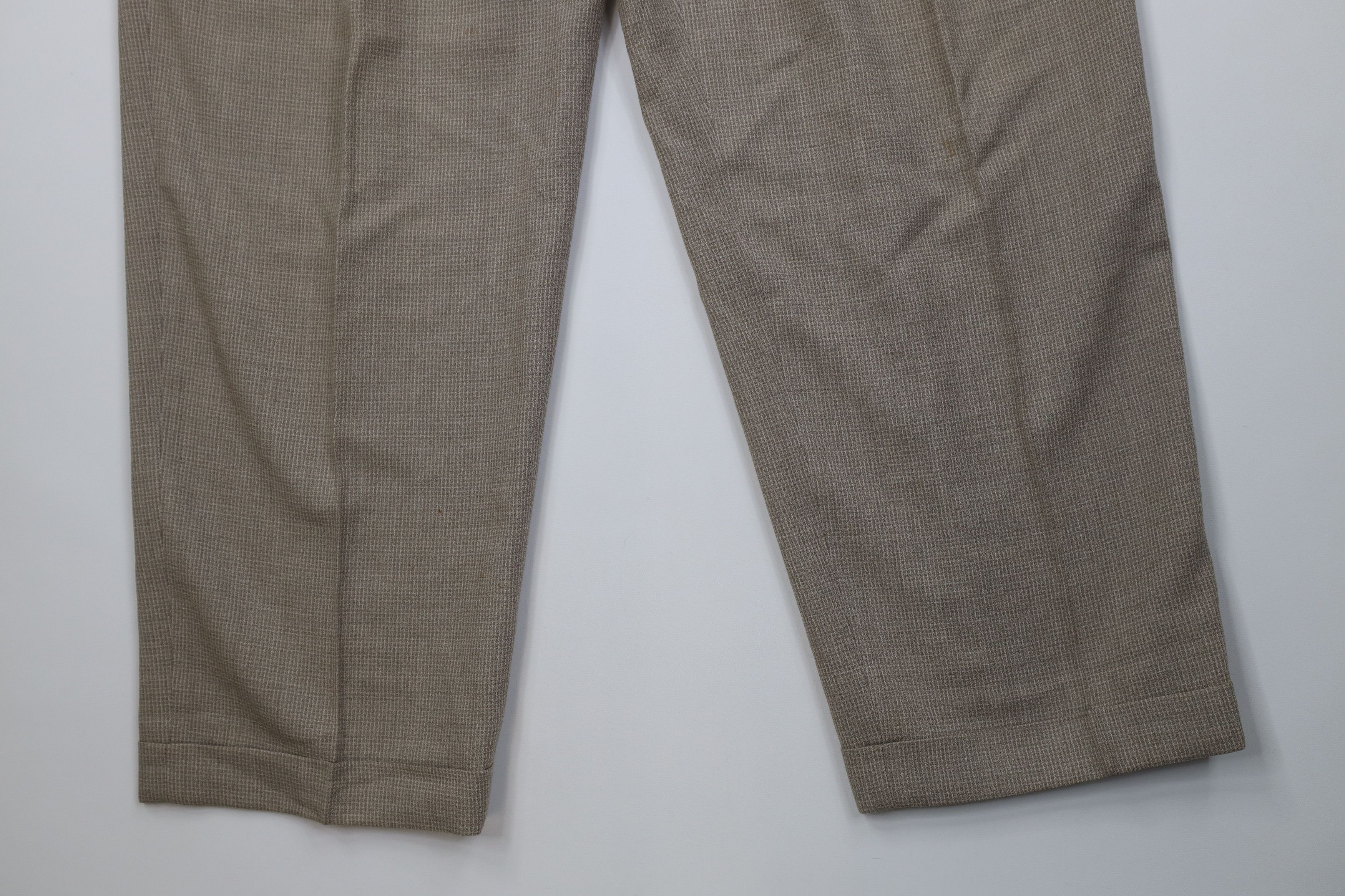 Vintage Vintage 90s Streetwear Wool Knit Wide Leg Chino Pants Size US 36 / EU 52 - 4 Thumbnail