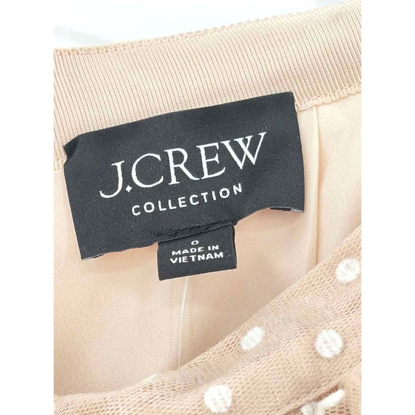 Vintage J crew Collection Maxi Skirt Size 0 Tan Polka Dot Pre-Owned Size 25" / US 0 / IT 36 - 3 Thumbnail