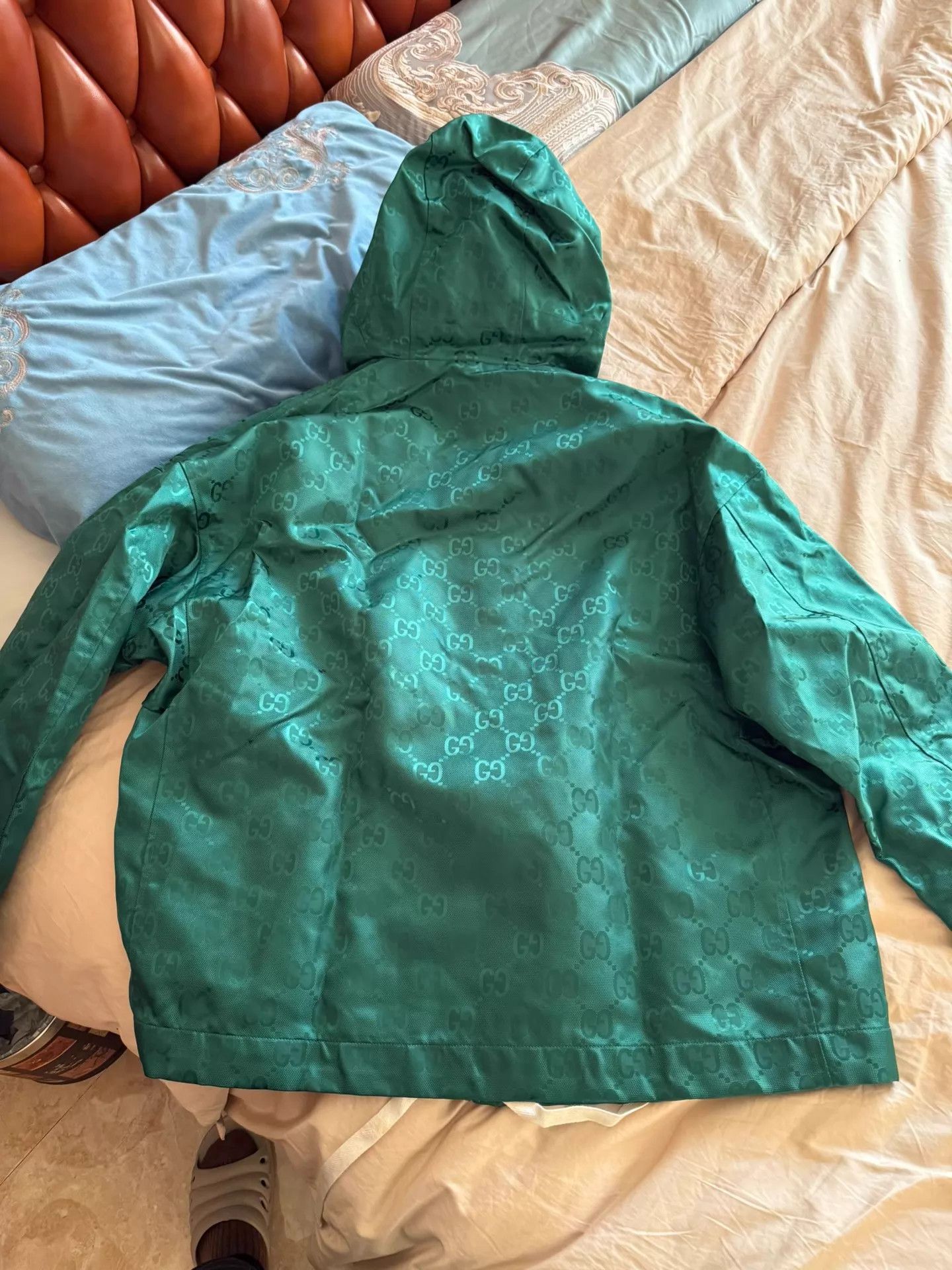 Gucci Gucci Full Logo Green Jacket Size 50 Size US M / EU 48-50 / 2 - 2 Thumbnail