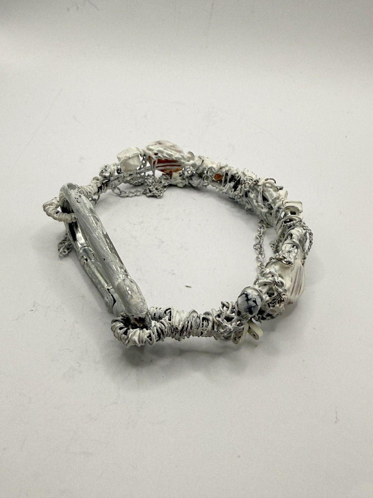 Seditionaries Avant-garde handmade bracelet rick margiela chrome erd Size ONE SIZE - 6 Thumbnail