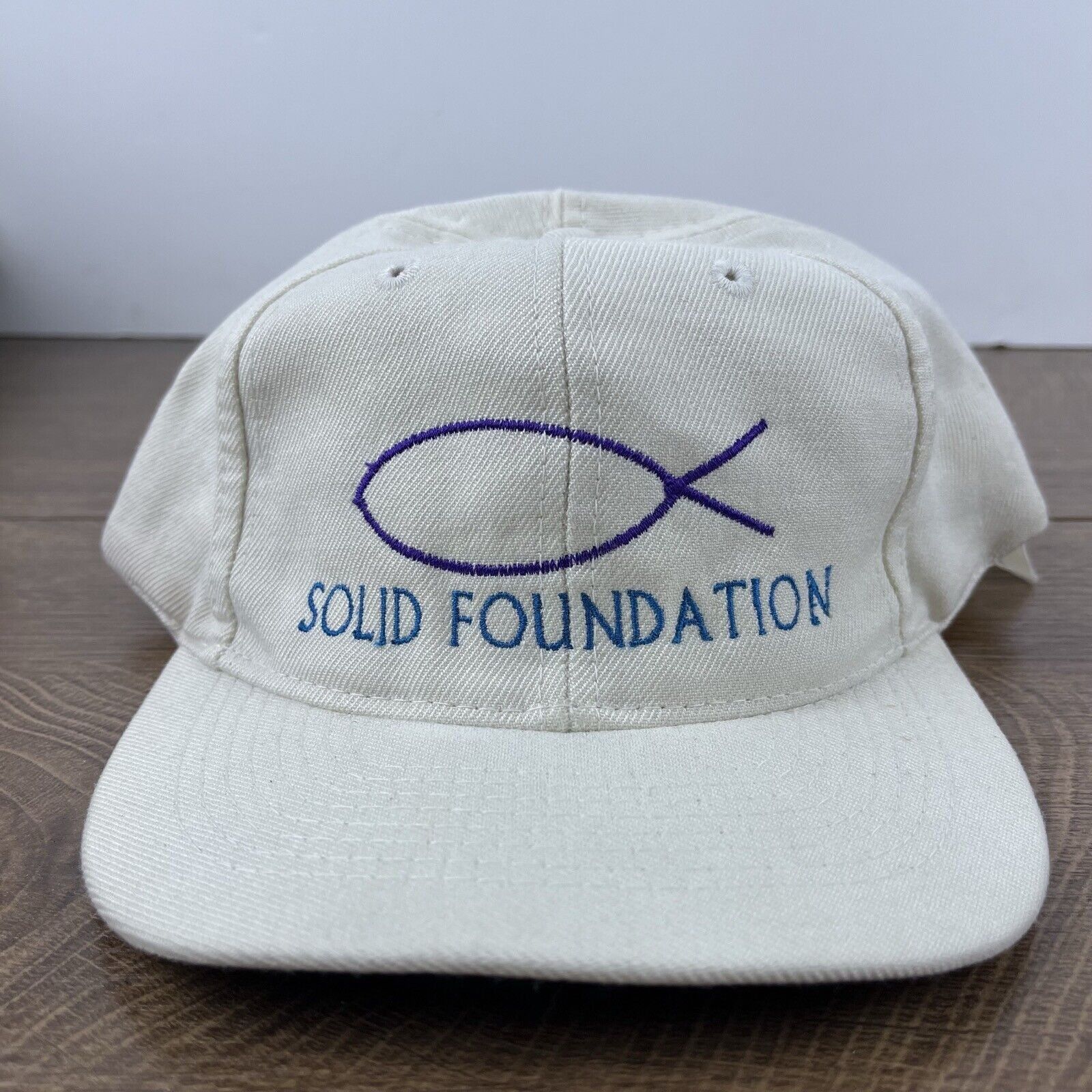 Other Solid Foundation Hat Snapback Hat White Hat Adjustable White Size ONE SIZE - 4 Thumbnail