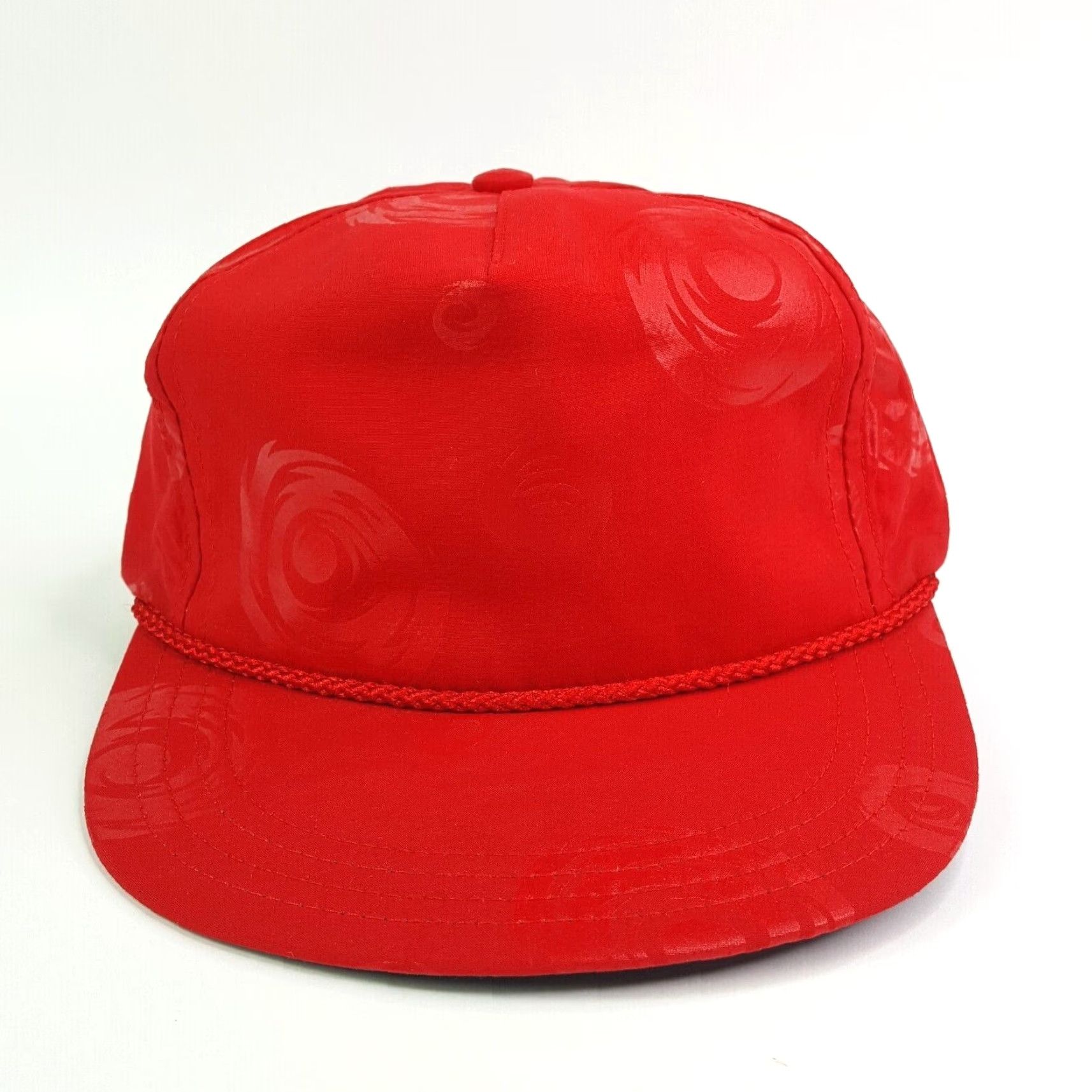Vintage VINTAGE Town Talk Red Trucker Hat USA Made Adjustable Strap Unconstructed Cap Size ONE SIZE - 2 Thumbnail