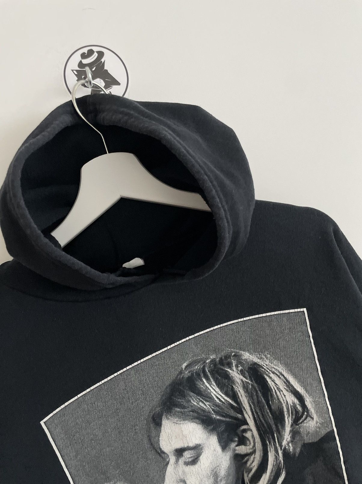 Band Tees × Vintage Vintage 90s Nirvana Kurt Cobain Faded Hoodie Size L Size US M / EU 48-50 / 2 - 6 Thumbnail