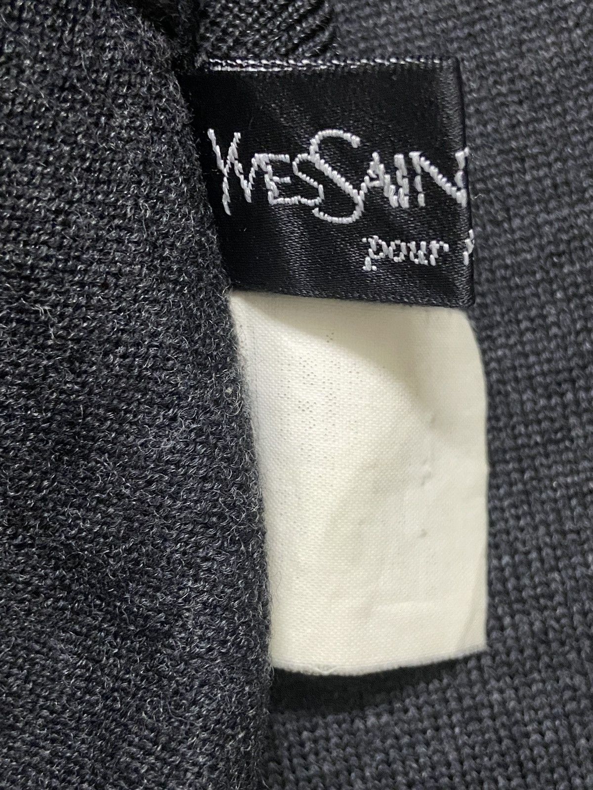 Vintage × Yves Saint Laurent Vintage Yves Saint Laurent Knitted Sweater Size US L / EU 52-54 / 3 - 3 Thumbnail