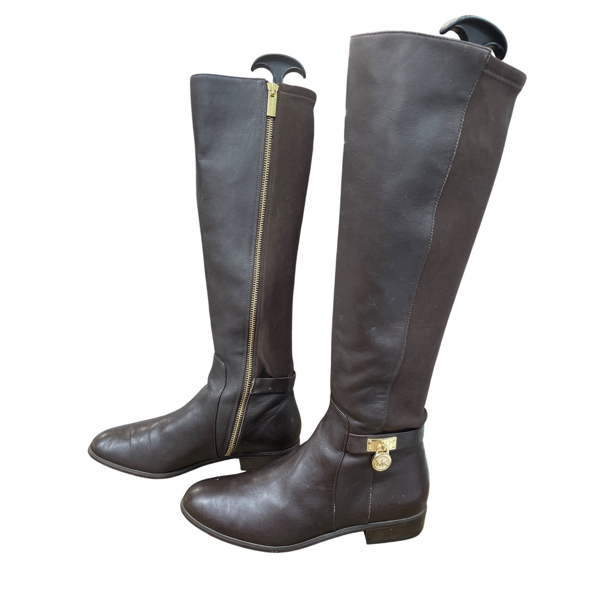 Michael Kors Michael Kors womans brown leather below knee riding boots sz Size US 6 / IT 36 - 4 Thumbnail