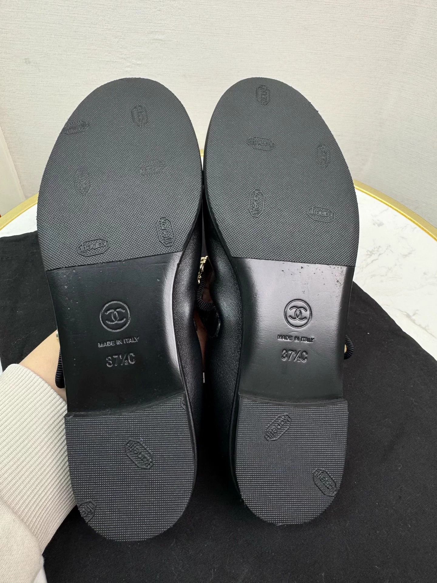 Chanel Chanel Camellia Coin Mary Janes Lambskin Like New 37.5 Size US 6.5 / IT 36.5 - 5 Thumbnail