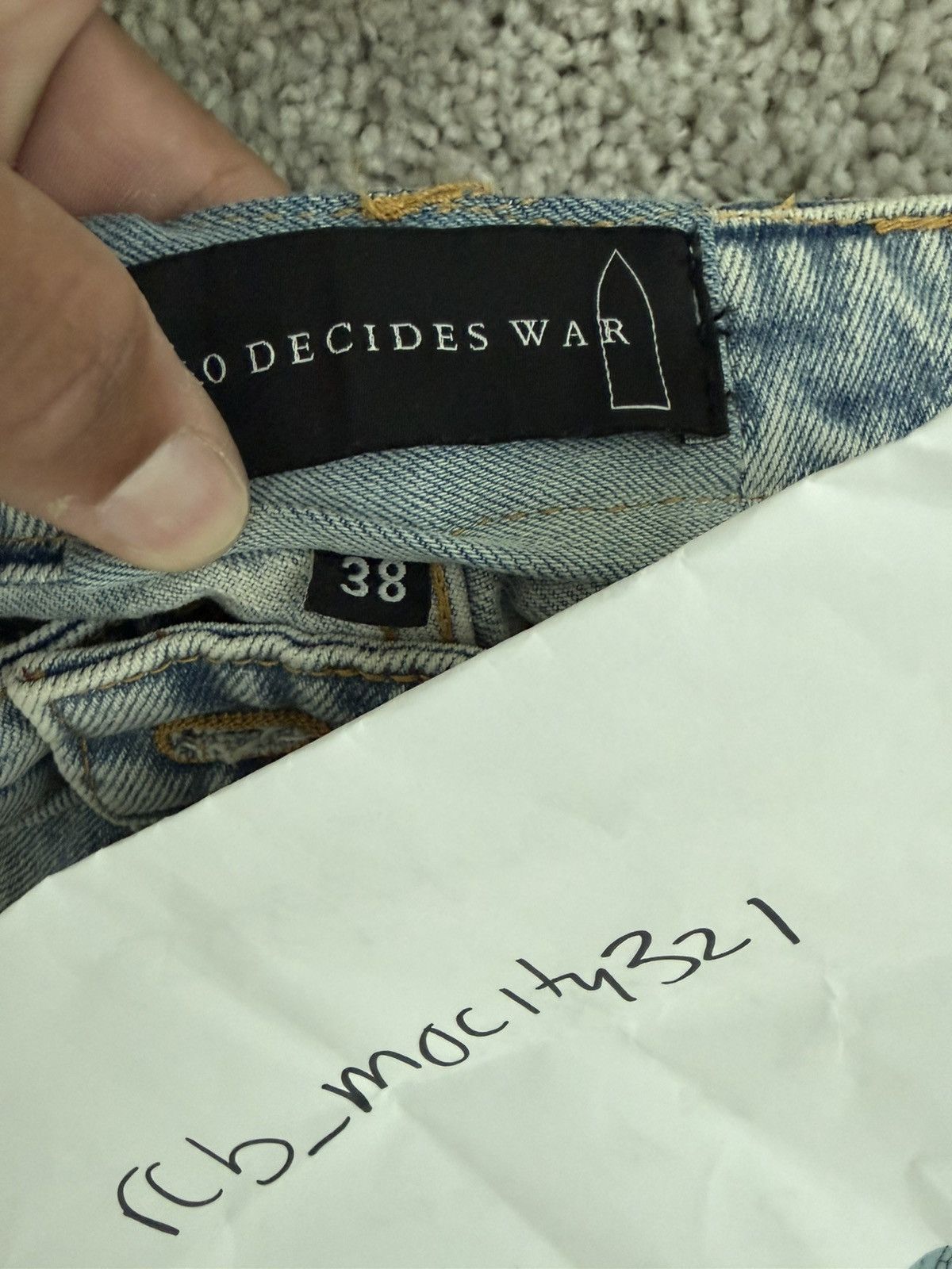 Who Decides War Who decided war jeans Size US 38 / EU 54 - 4 Thumbnail