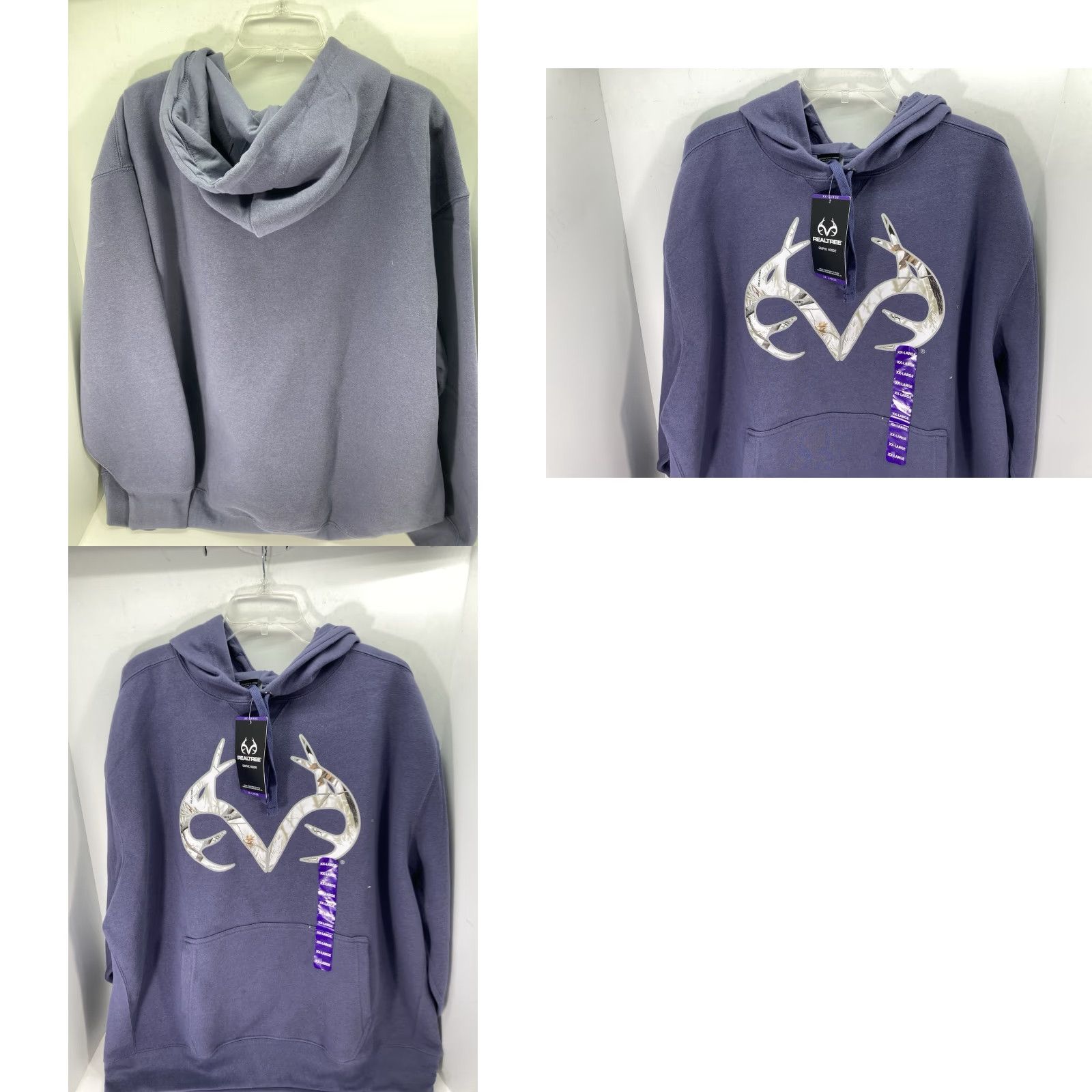 Realtree Realtree Hoodie Sweatshirt Men 2XL Gray Pullover Cotton Logo NWT Size US XXL / EU 58 / 5 - 9 Thumbnail