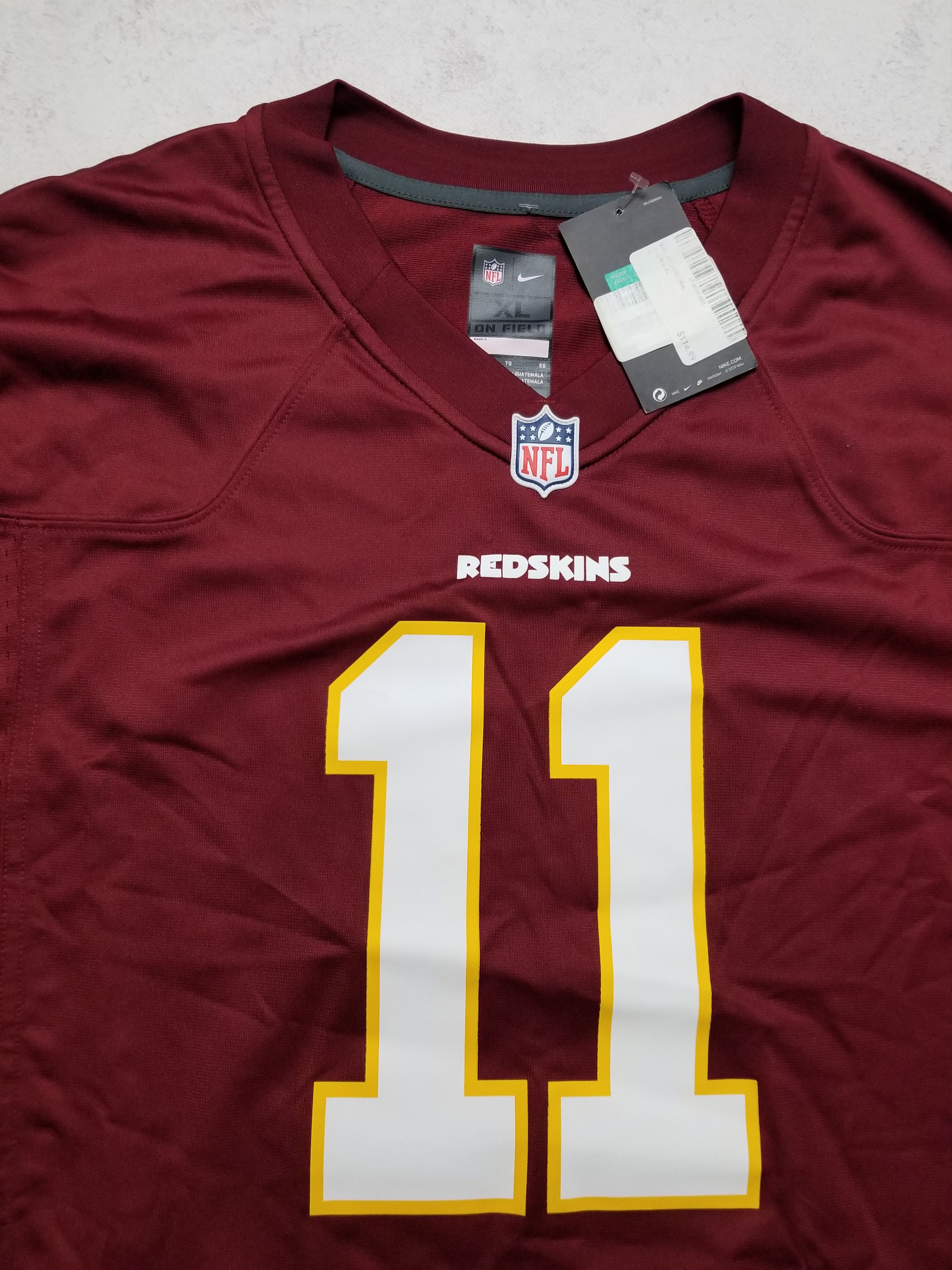 Nike Nike Washington Redskins Alex Smith #11 Burgundy NFL Jersey Size US XL / EU 56 / 4 - 13 Thumbnail