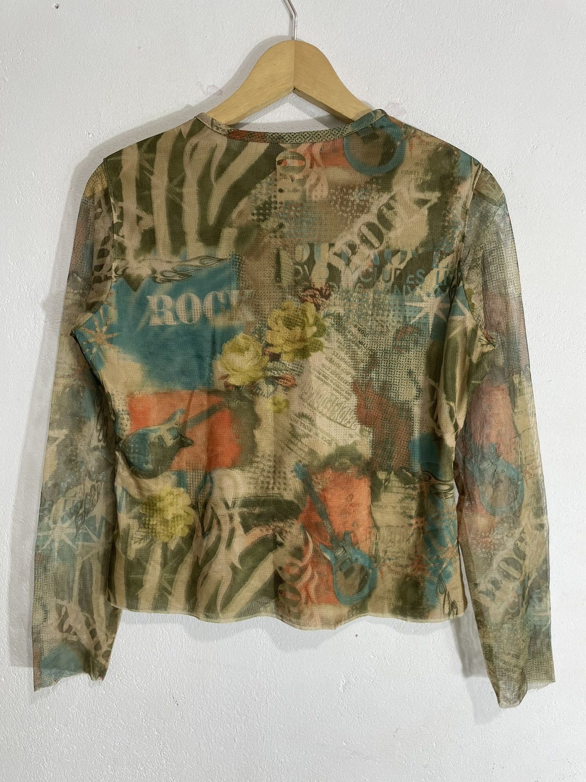 Hysteric Glamour Flames Rock transprent meshtop Jean Paul Gaultier Style Size S / US 4 / IT 40 - 5 Thumbnail