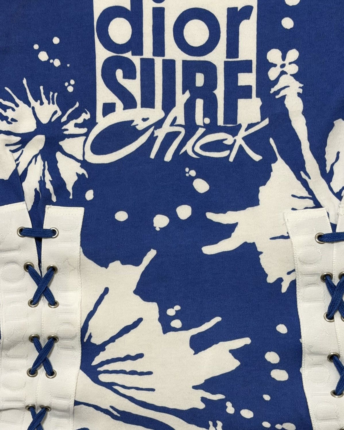 Dior CHRISTIAN DIOR S/S 2004 “Surf Chick” Lace-Up Tank Top Size XS / US 0-2 / IT 36-38 - 3 Thumbnail