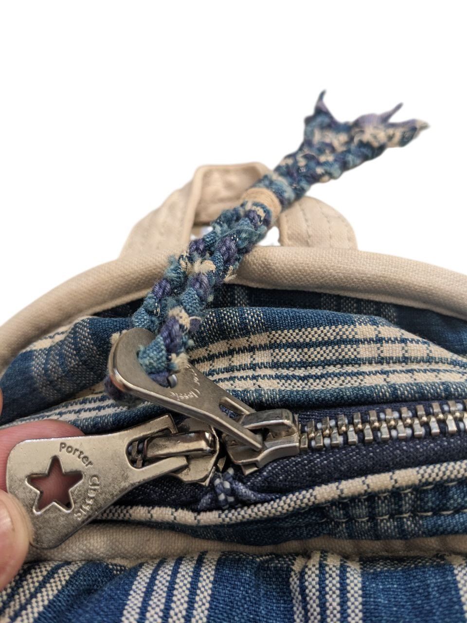 Porter Classic BLUE INDIGO TARTAN STYLE PORTER CLASSIC SMALL BACKPACK Size ONE SIZE - 3 Thumbnail