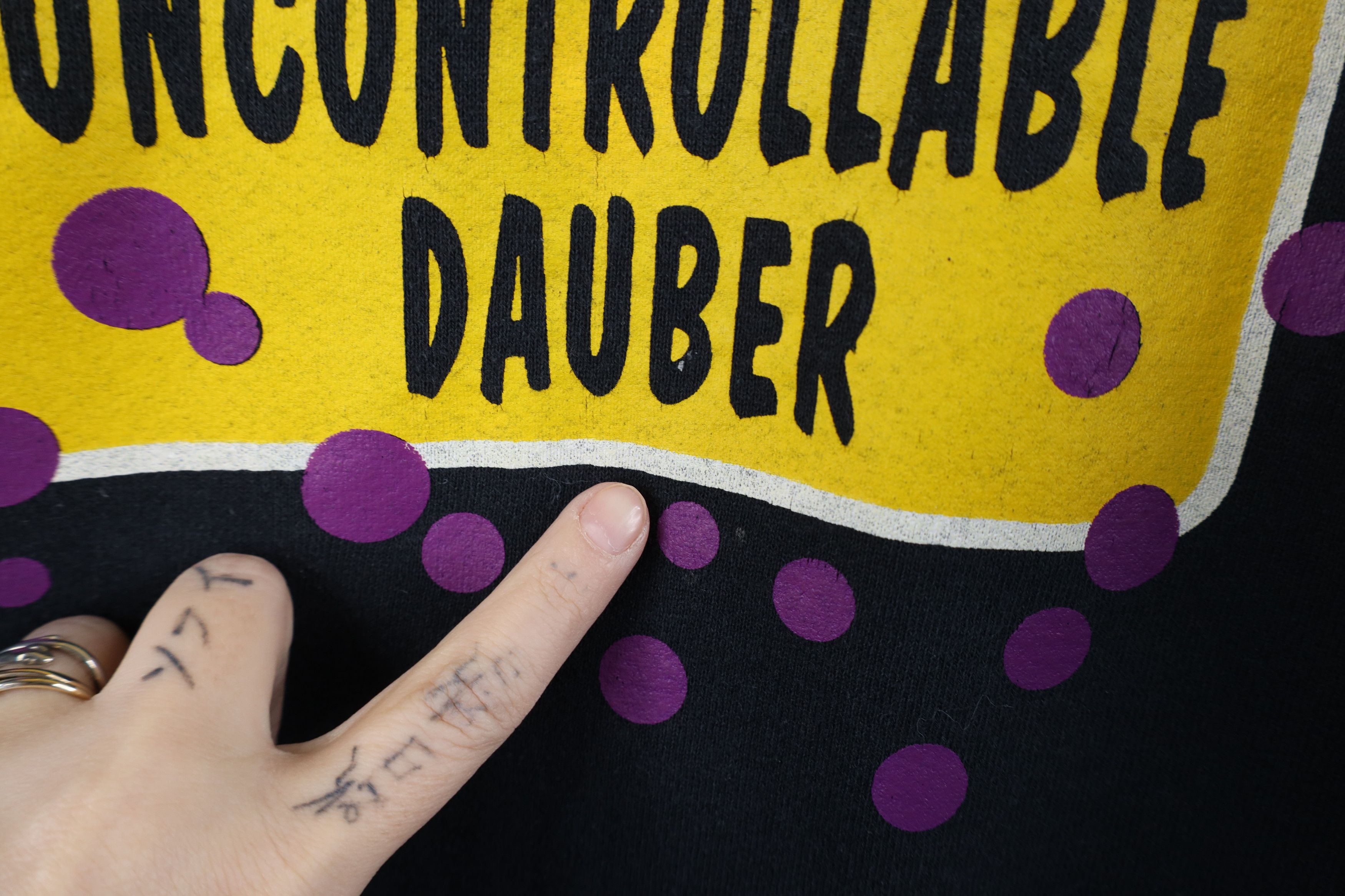 Vintage Vintage 90s Uncontrollable Dauber Bingo Sweatshirt USA Size XL / US 12-14 / IT 48-50 - 6 Thumbnail