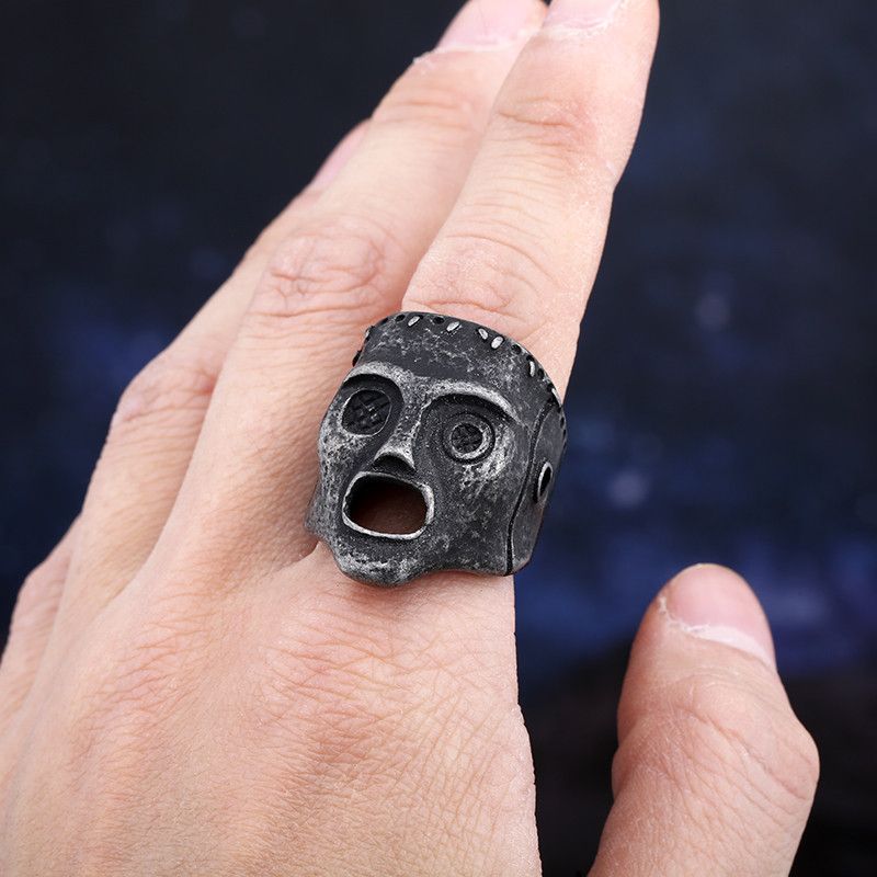 Jewelry SIZE 10 Retro 316L Stainless Steel Skeleton Ring Size ONE SIZE - 1 Thumbnail