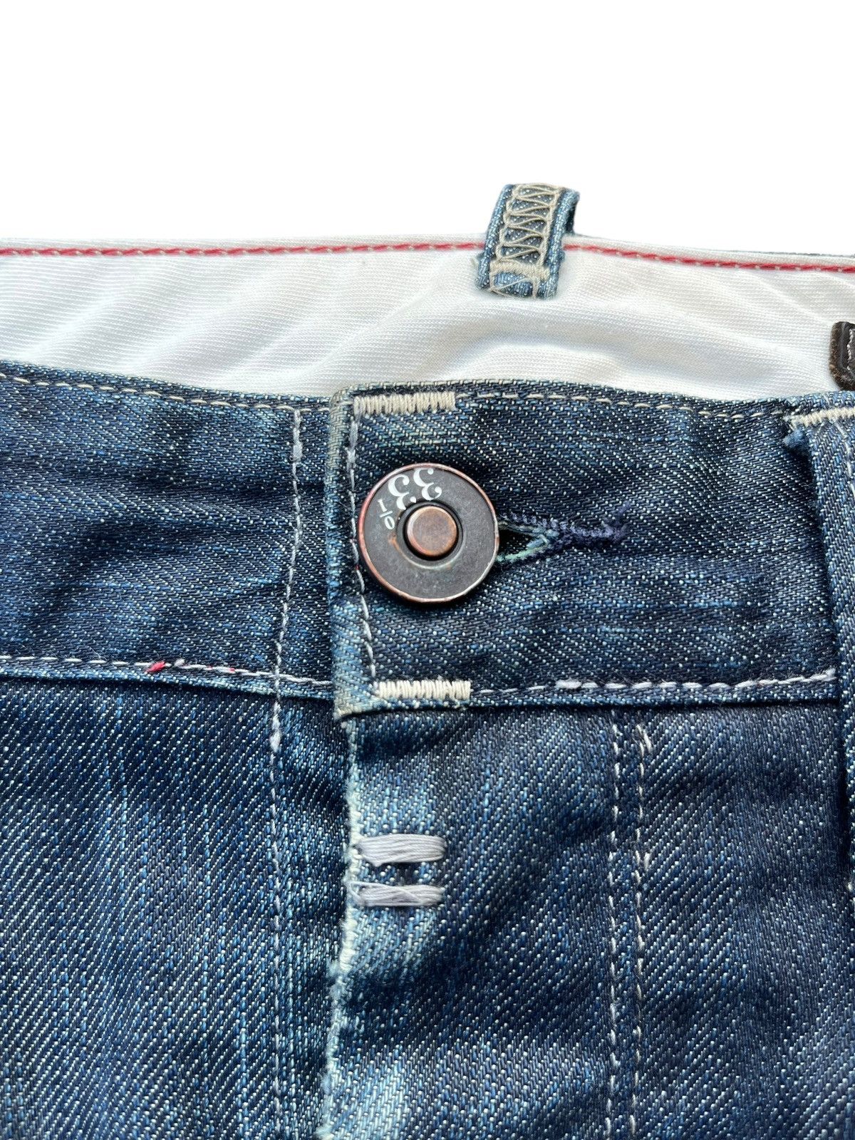 G-Star × Hypebeast Vintage G Star Raw 3301 Blade Navy Washed Buttonfly Jeans Size US 32 / EU 48 - 10 Thumbnail