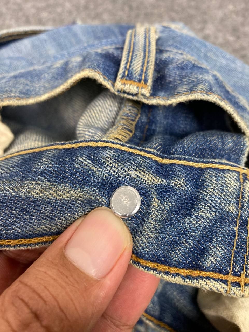 Levi's vintage levis 503 distressed denim nice design Size US 34 / EU 50 - 13 Thumbnail