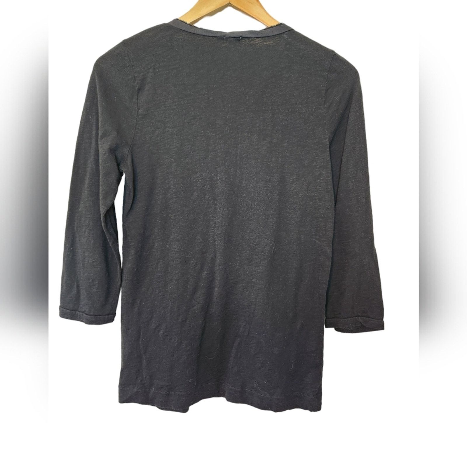 J.Crew J. CREW Slub knit ruched bib Henley tee Medium Size M / US 6-8 / IT 42-44 - 3 Thumbnail