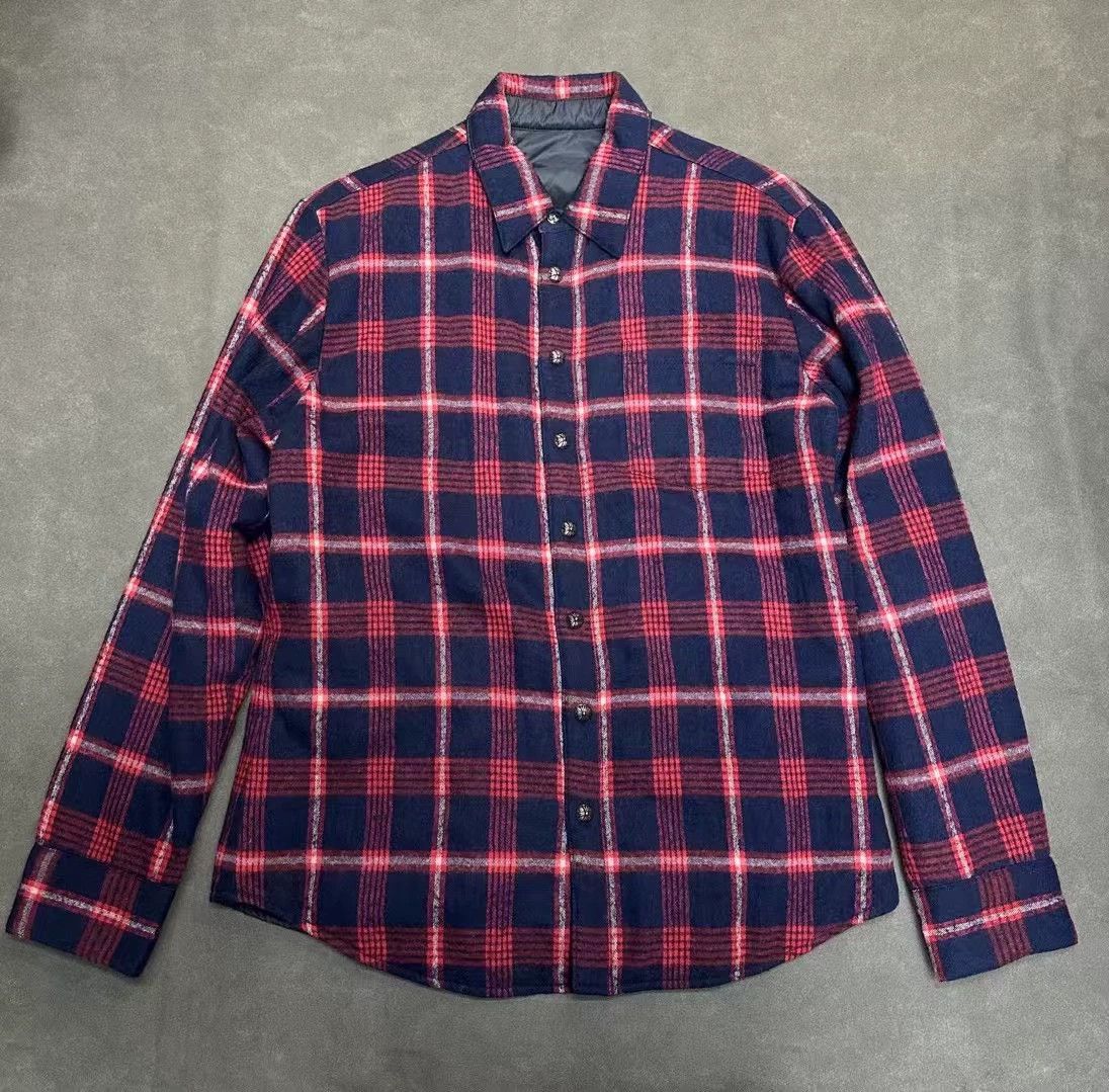 Chrome Hearts Chrome Hearts Double-Sided Blue Red Plaid/Black Nylon M Jkt Size US M / EU 48-50 / 2 - 1 Thumbnail