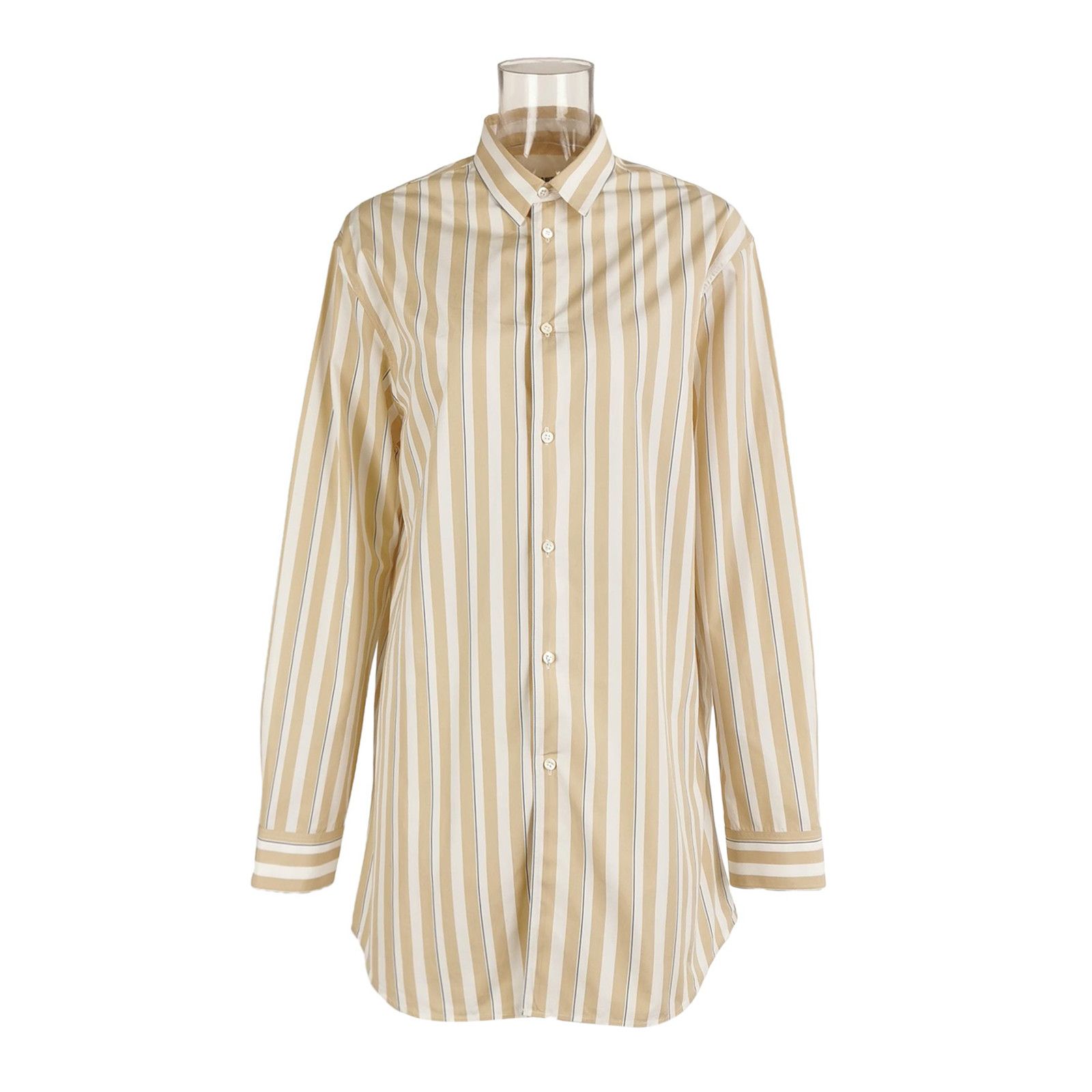Jil Sander JIL SANDER JIL SANDER Cotton contrast striped shirt size 3 Size US L / EU 52-54 / 3 - 1 Thumbnail