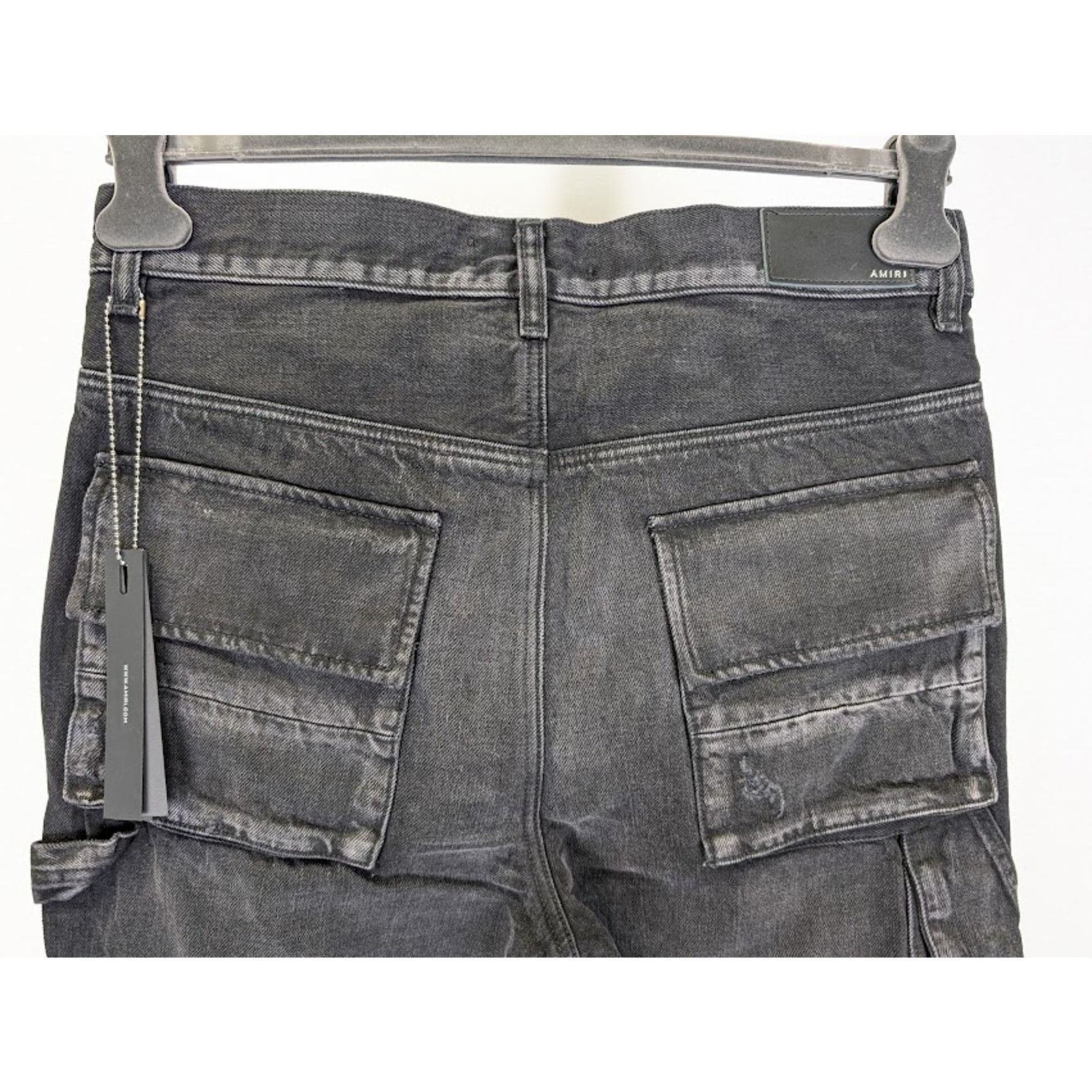 Amiri o1rshd1 Stack Workman Jeans in Aged Black Size US 32 / EU 48 - 19 Thumbnail