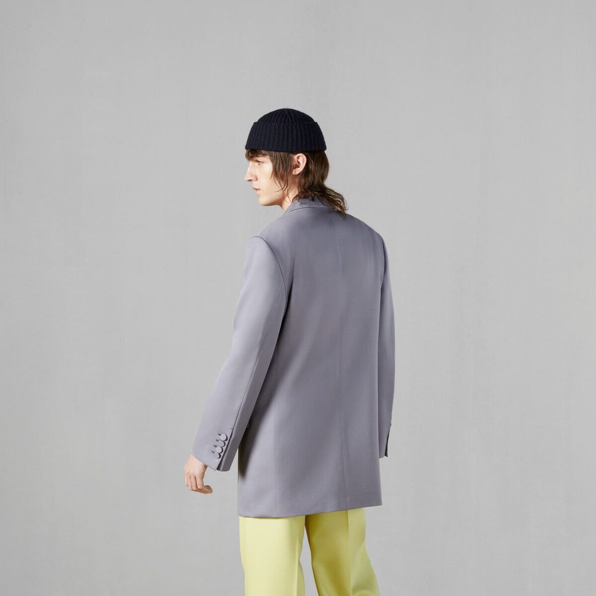 Gucci o1s1wg110125 Double-Breasted Wool Jacket in Slate Grey Size US M / EU 48-50 / 2 - 5 Thumbnail