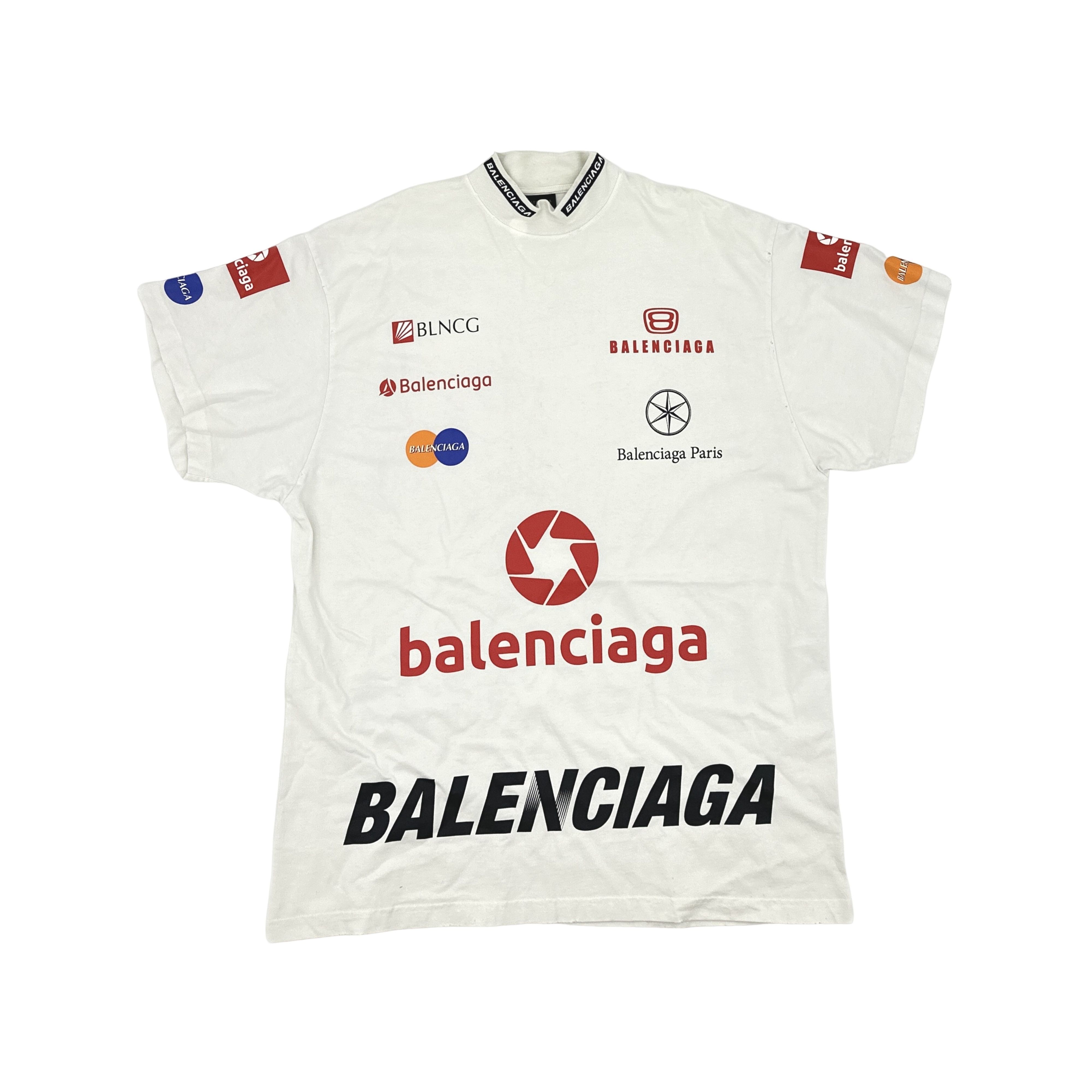 Balenciaga Balenciaga Top League Logo Print T-Shirt Size 2 Size US M / EU 48-50 / 2 - 1 Thumbnail