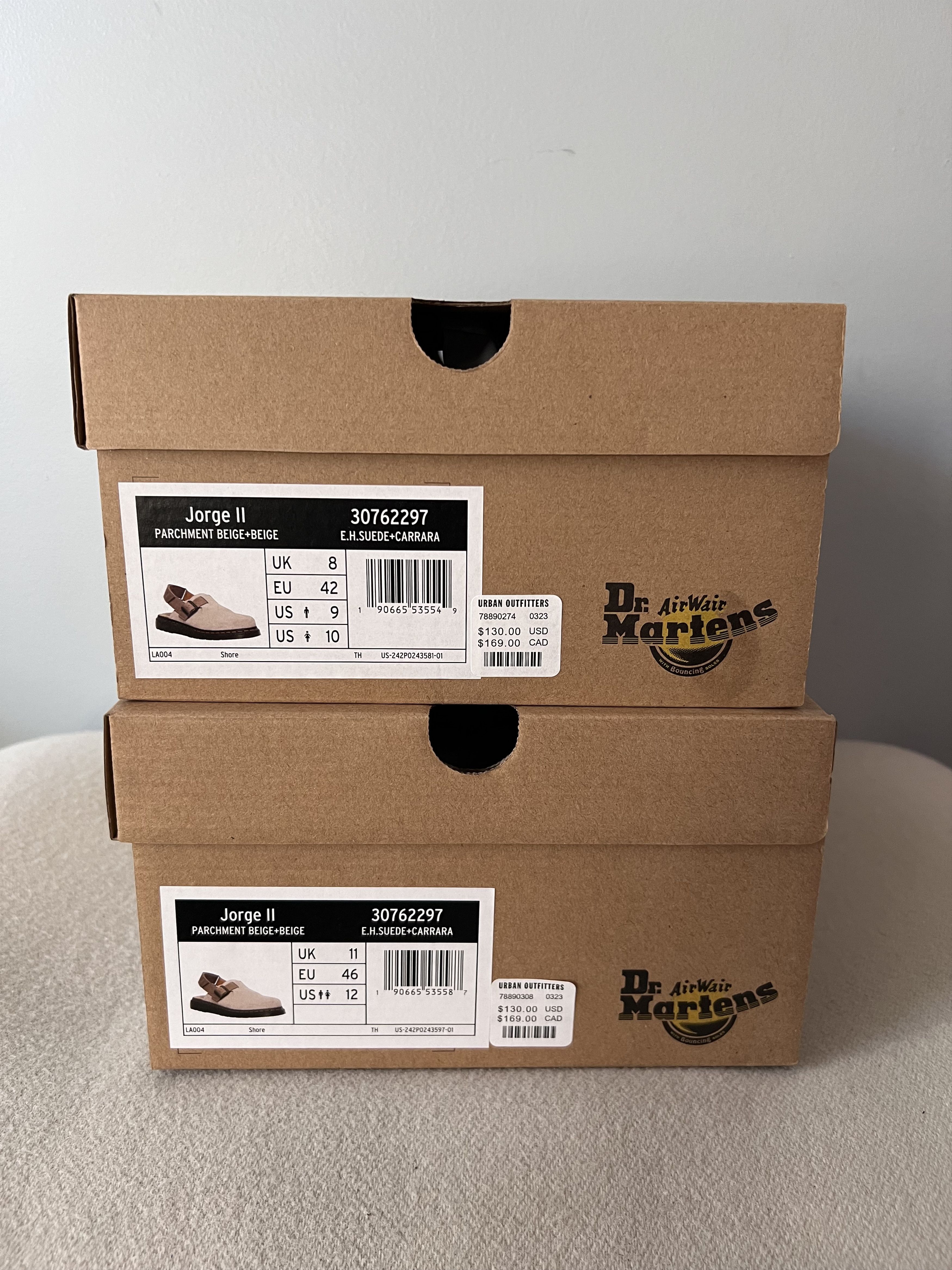 Dr. Martens Dr. Martens Jorge II Sandals in Parchment Beige Suede Size US 12 / EU 45 - 7 Thumbnail