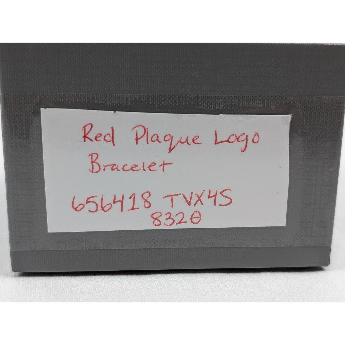 Balenciaga o1rshd1 Q:3 / Size: OS / Plaque Bracelet in Red Size ONE SIZE - 12 Thumbnail
