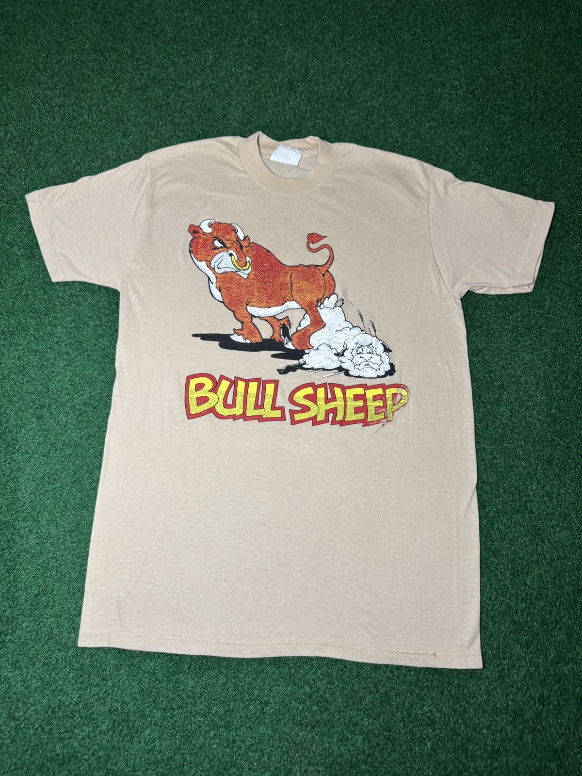 Other Vintage Bull Sheep 80s Bull Sh*t Animal Print Funny T Shirt Size US M / EU 48-50 / 2 - 1 Thumbnail