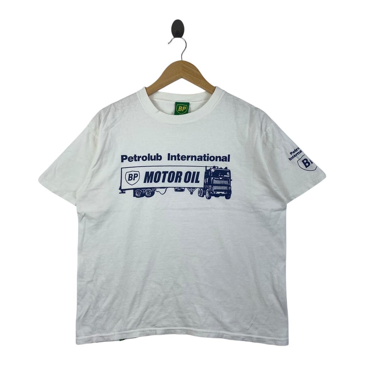 Vintage Vintage BP PETROLUB INTERNATIONAL Motor Oil Tee Shirt Top Size US M / EU 48-50 / 2 - 1 Thumbnail
