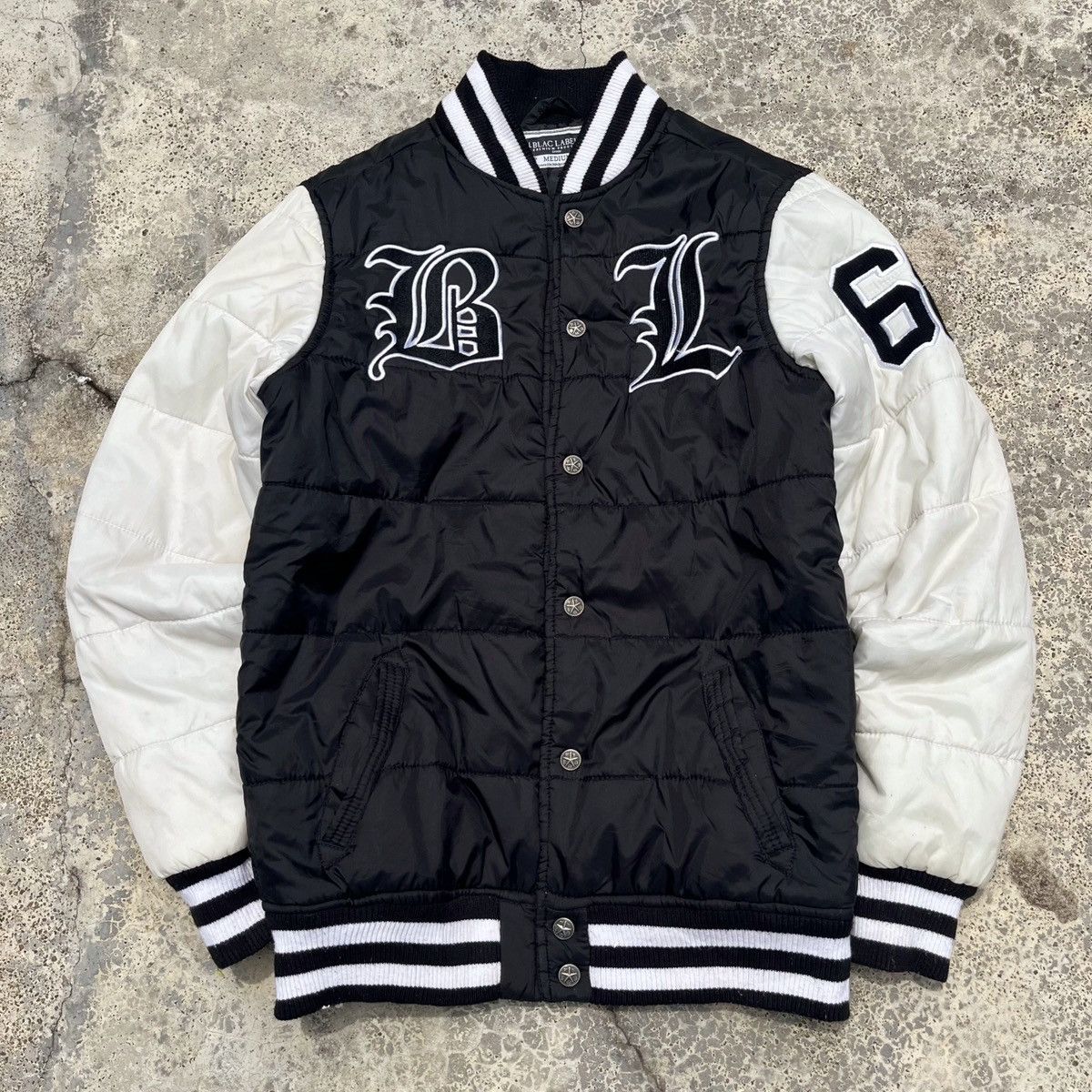 Black Label Black Label Puffer Varsity Nice Embroidy Patch Design Jacket Size US M / EU 48-50 / 2 - 1 Thumbnail