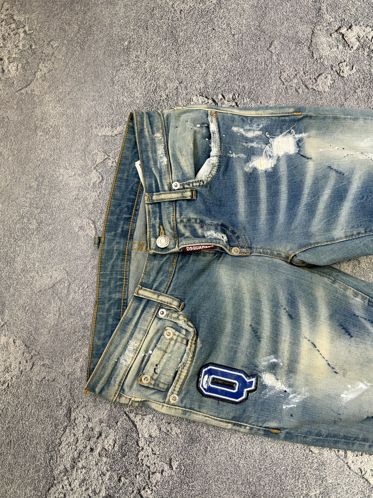 Dsquared2 Dsquared2 Women's Slim Distressed Jeans Blue 36 IT / 0 US Size 25" / US 0 / IT 36 - 11 Thumbnail