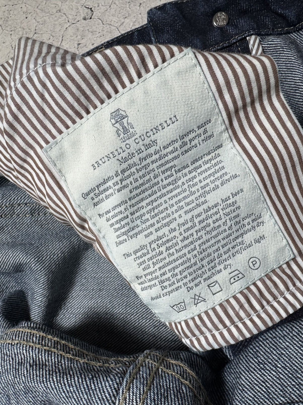 Brunello Cucinelli Brunello Cucinelli Luxury Denim Jeans Vintage Navy Size US 34 / EU 50 - 12 Thumbnail