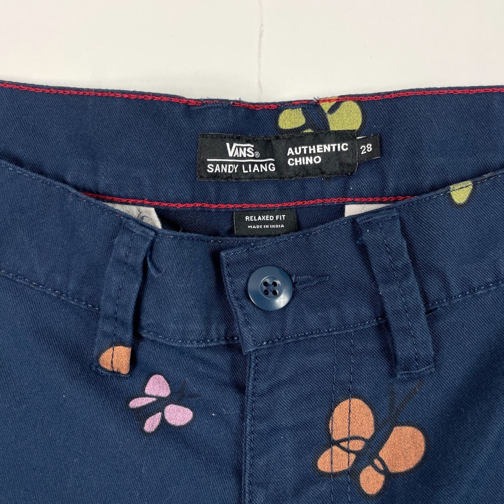 Vans VANS Pants Womens 28 x 30 Blue Sandy Liang Chino Straight Leg Boys? Size 28" / US 6 / IT 42 - 7 Thumbnail