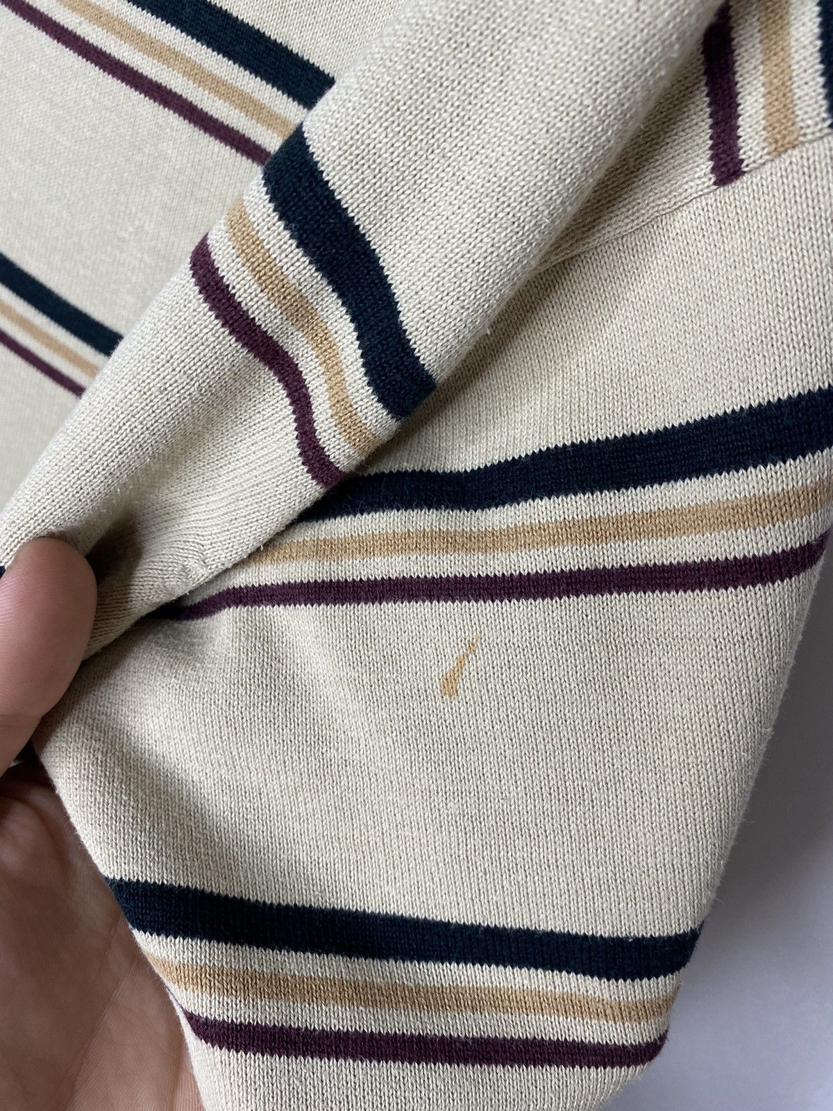 Fred Perry × Vintage ❌Vintage Fred Perry Striped Sweatshirt Pullover❌ Size US XL / EU 56 / 4 - 6 Thumbnail
